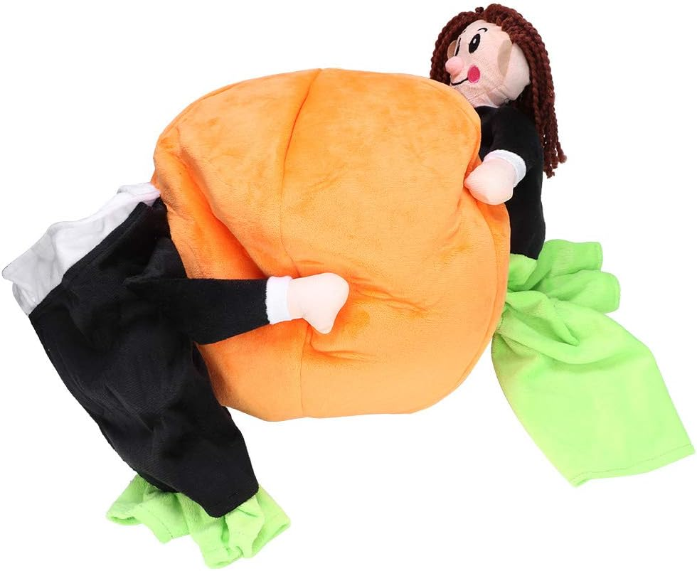 Cotton 3D Pumpkin Pet Costume Halloween & Party Cosplay Outfit for Dogs and Cats Comfy & Cute Dog Clothes with Easy to Wear Hook & Loop Design Ideal for Holiday Dress Up image number 1