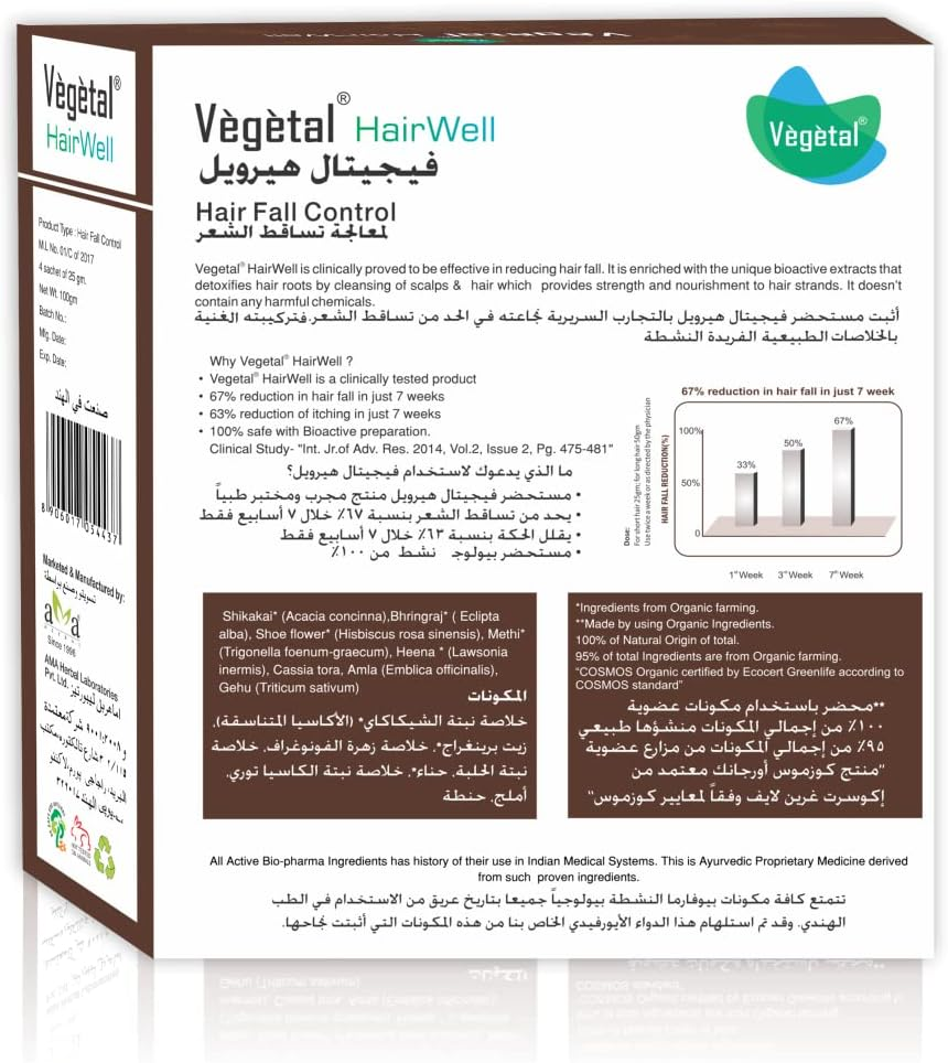 Vegetal Hairwell (25 Gm X 4) 100 Gms image number 4