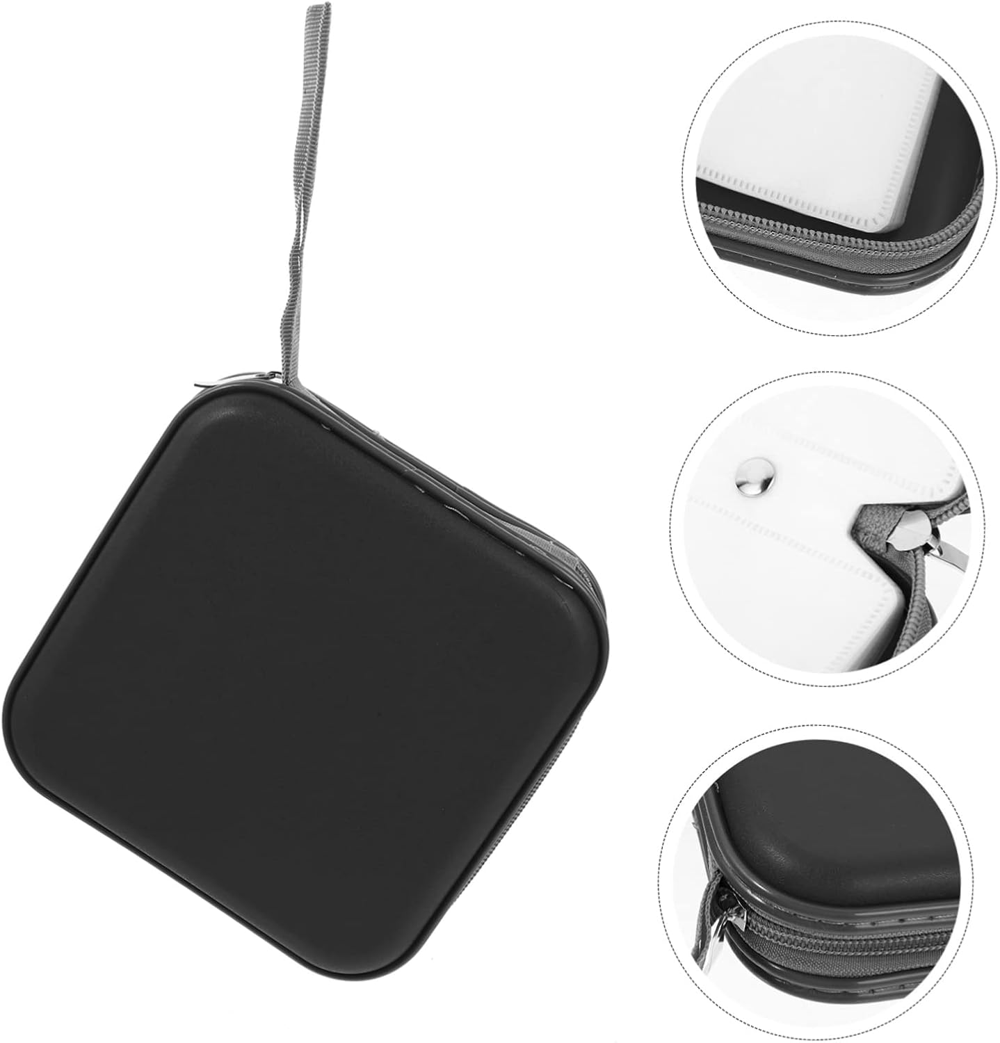 Amosfun 2Pcs Portable CD Storage Case Pocket Large Capacity CD Disc Holder Organiser for Car Travel Use image number 3