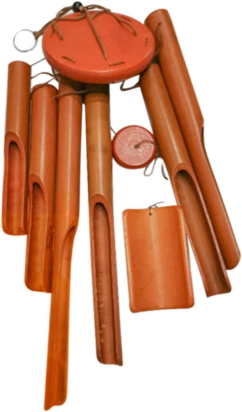 Yardwe Bamboo Wind Chime Decoration for Home Decor for Home Bamboo Decor Windchimes Unique Outdoor Japanese Wind Japandi Decor Wooden Decor Small Wind Chime Furniture image number 1