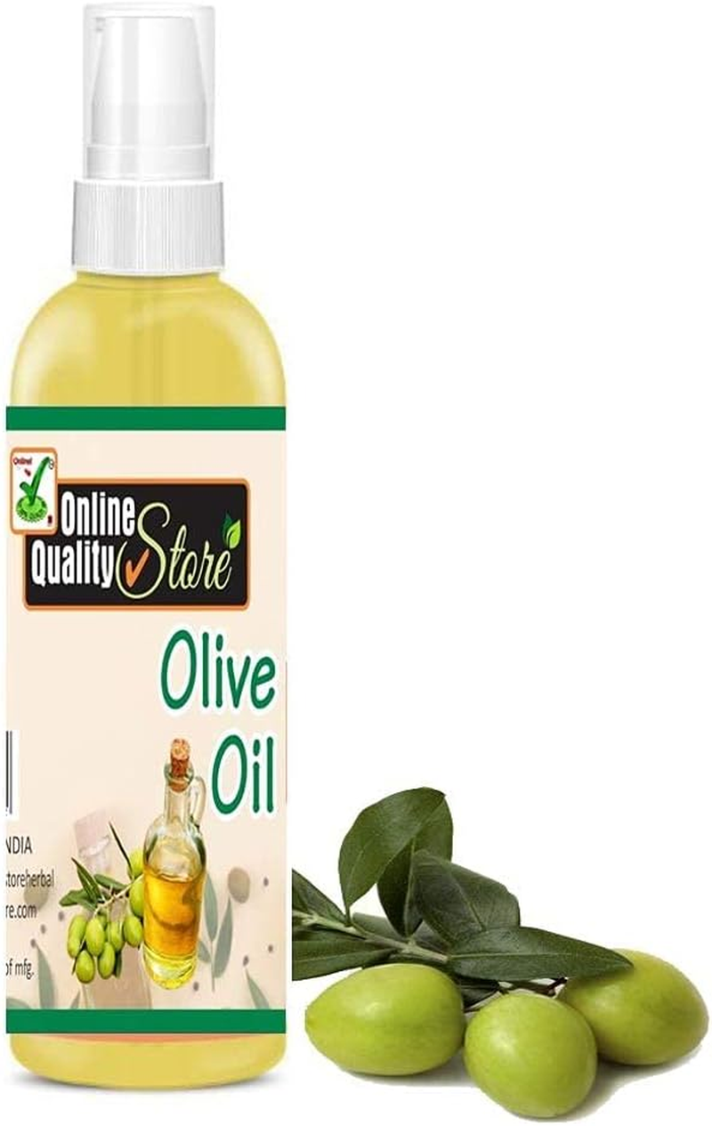 Online Quality Store 100% Pure Cold Pressed Extra Virgin Olive Oil for Hair and Skin, 100Ml image number 3