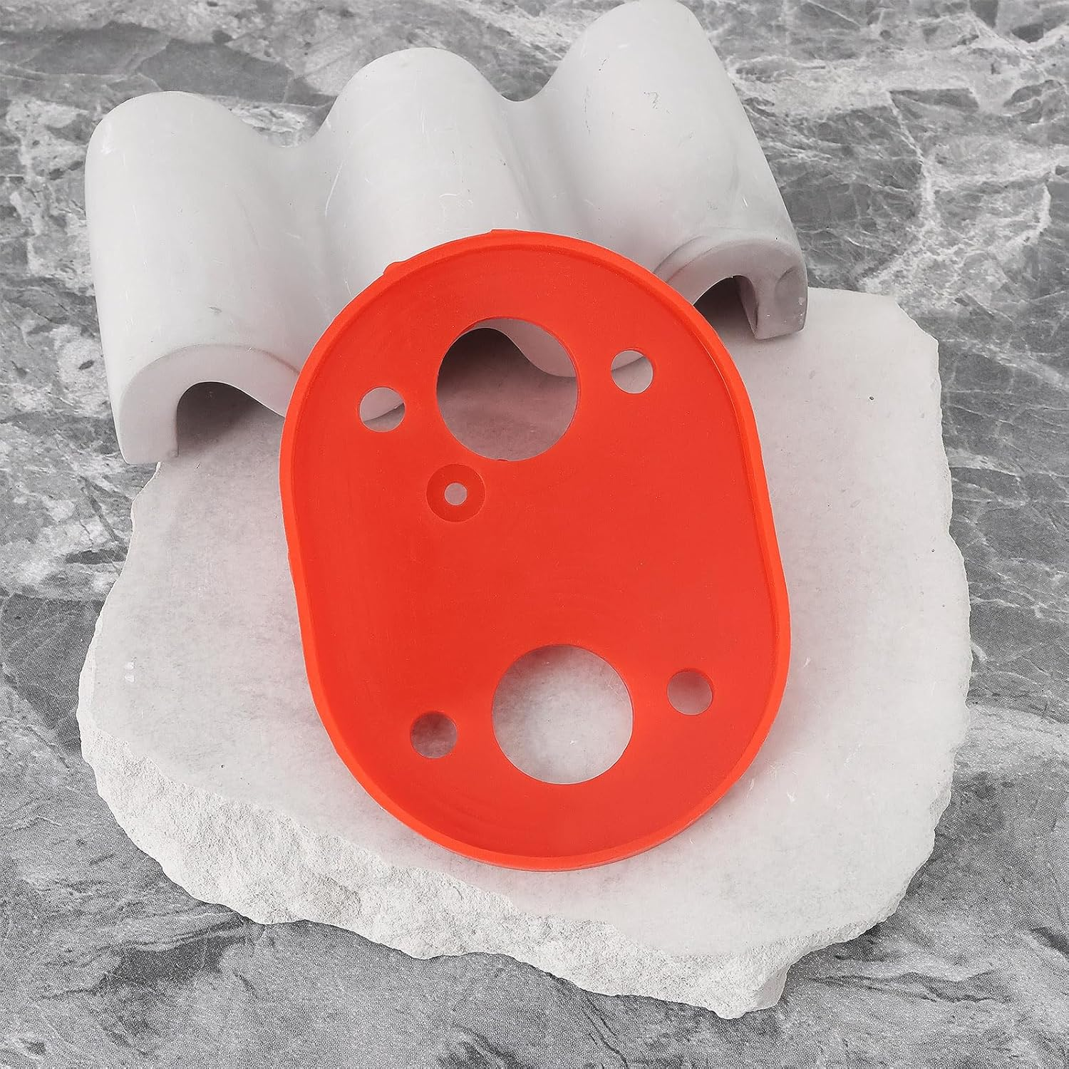 VGOL 1Pc Diesel Heater Silicone Base Gasket Car Heater Gaskets Heater Accessories Base Mat Pad Seal Gasket for Diesel Parking Heater Red