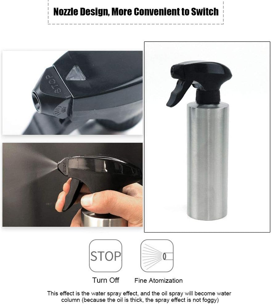 Oil Spray Bottle, Kitchen 304 Stainless Steel Oil Spray Dispenser, Olive Oil Spray Bottle, Cooking Grill Tool, Oil Spray Dispenser, Grill Tool image number 1