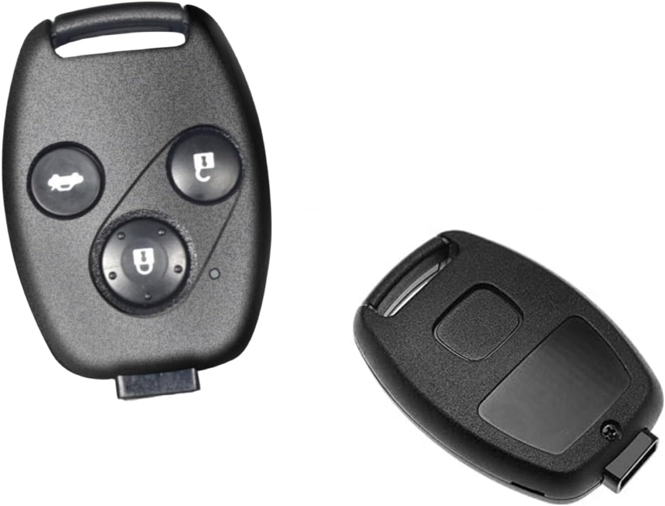 Remote Car Key Fob Replacement Compatible with Honda Civic Jazz CRV Insight Record Fit Frv Key Housings with Key Black (3) image number 3