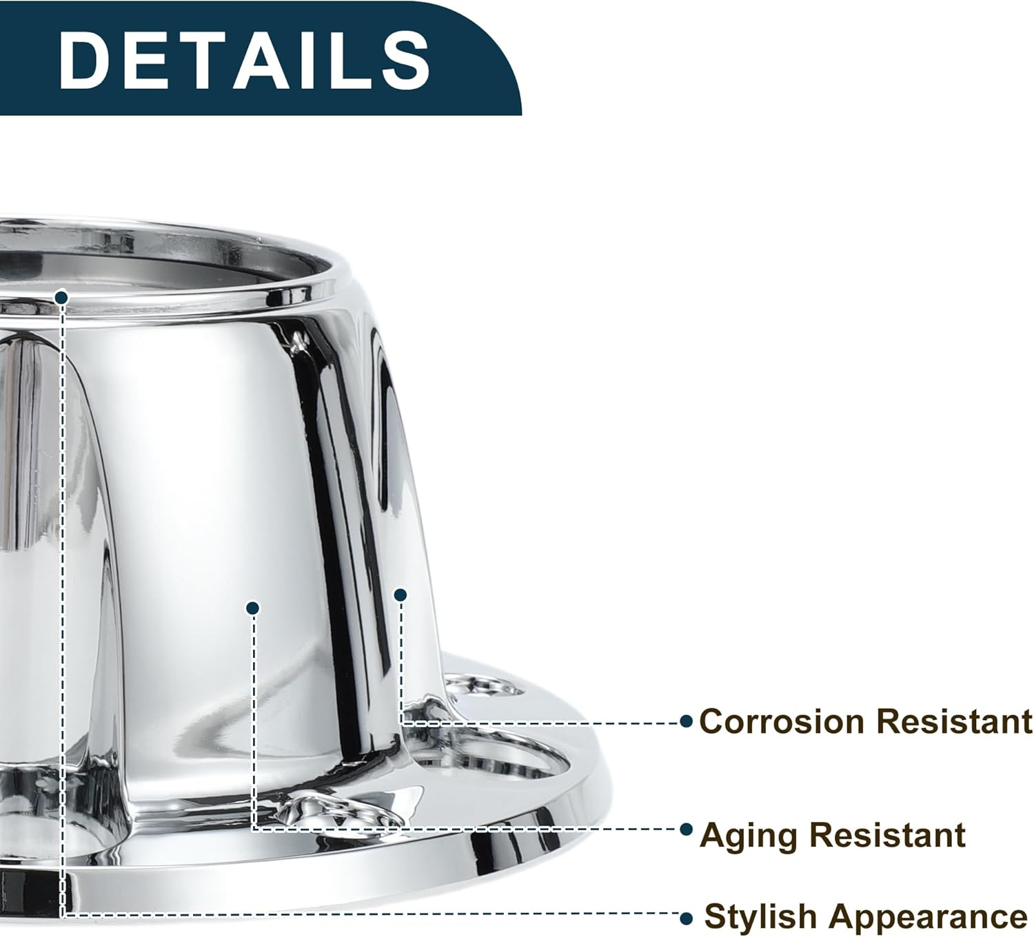 TUCKBOLD Wheel Hub Caps Wheel Centre Caps for Ford F150 Bronco 1980-1996 Hub Caps Hub Covers Silver Black Pack of 1 image number 1