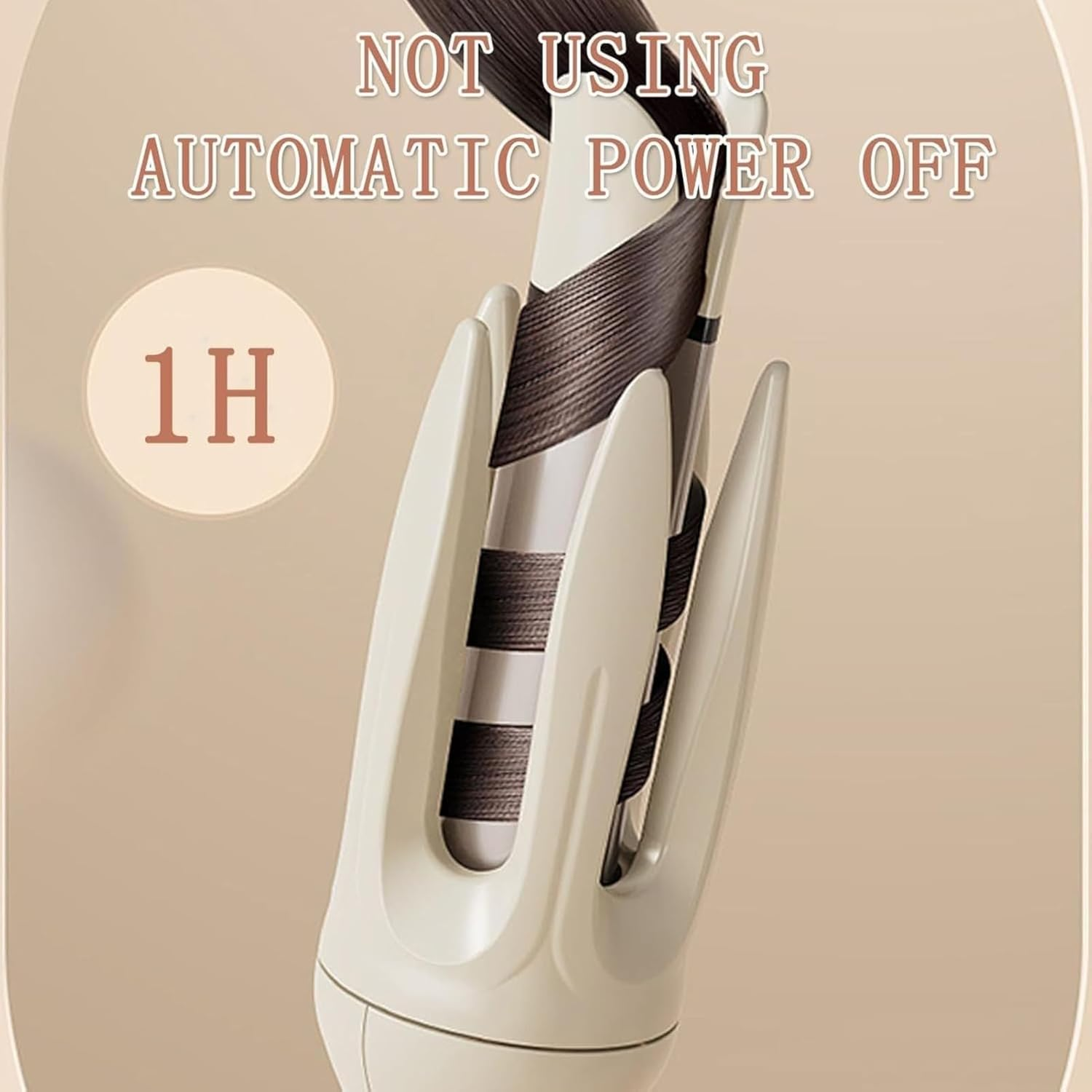 Adagio Auto Hair Curler, Adagio Auto Curler Autocurler, Anti-Tangle Rotating Curling Wand with Anti-Scalding, Temperatures Adjustable, Ceramic Coating (1 Pcs*Pink)