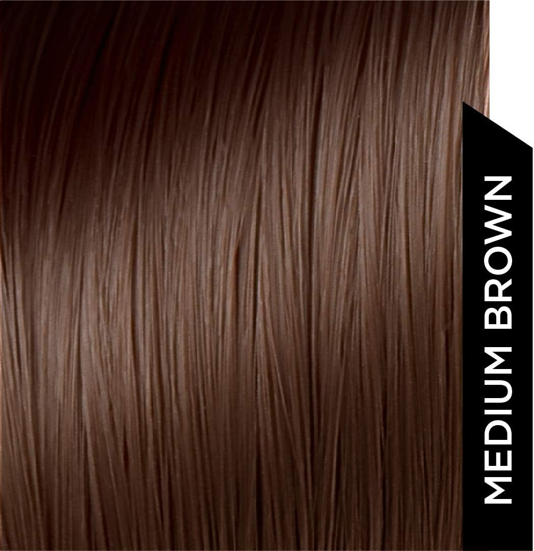 HAIRATIN Building Fibers for Thinning Hair, Medium Brown, 28G - Achieve Fuller, Natural Looking Results, Instantly Conceals Hair Loss in 10 Seconds, Thickener & Bald Spot Cover up for Men & Women image number 3