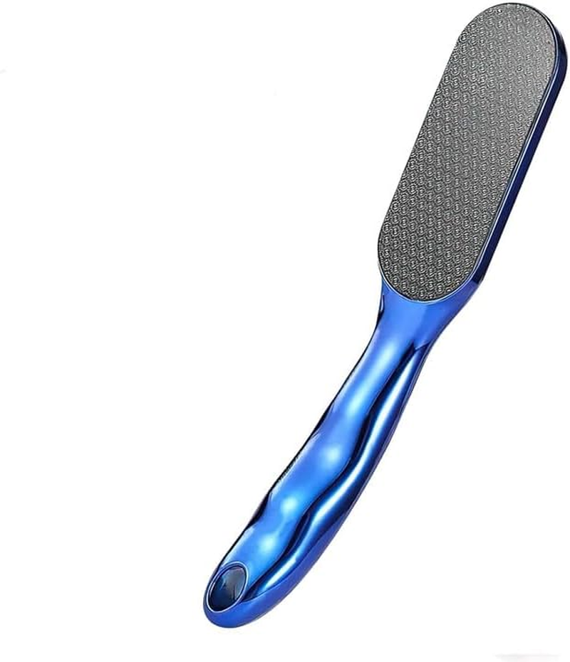 Veins Grain Foot File, 1Pc Veinsgrain Foot File, Dead Skin Remover Heel Scraper, Veins Grain Feet Callus Remover and Scrubber Heel Scraper for Wet and Dry Feet, Blue