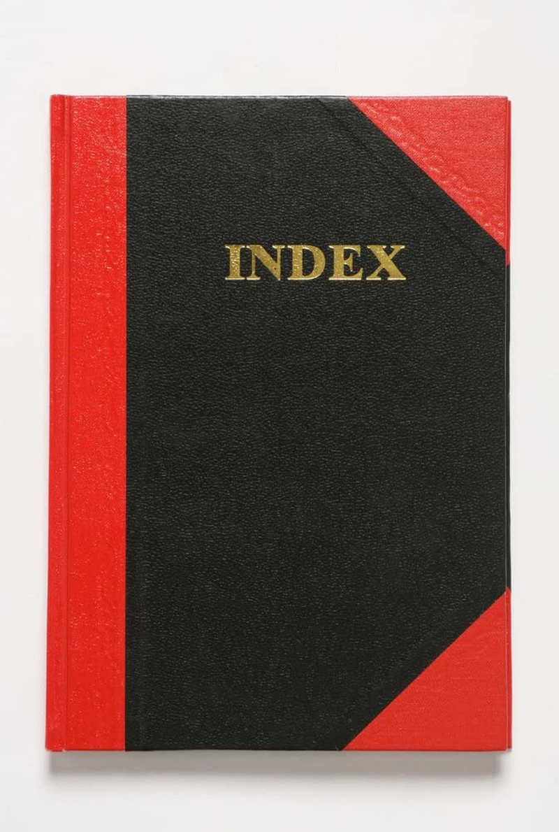 Cumberland Red & Black Notebook A4 100 Leaf Indexed