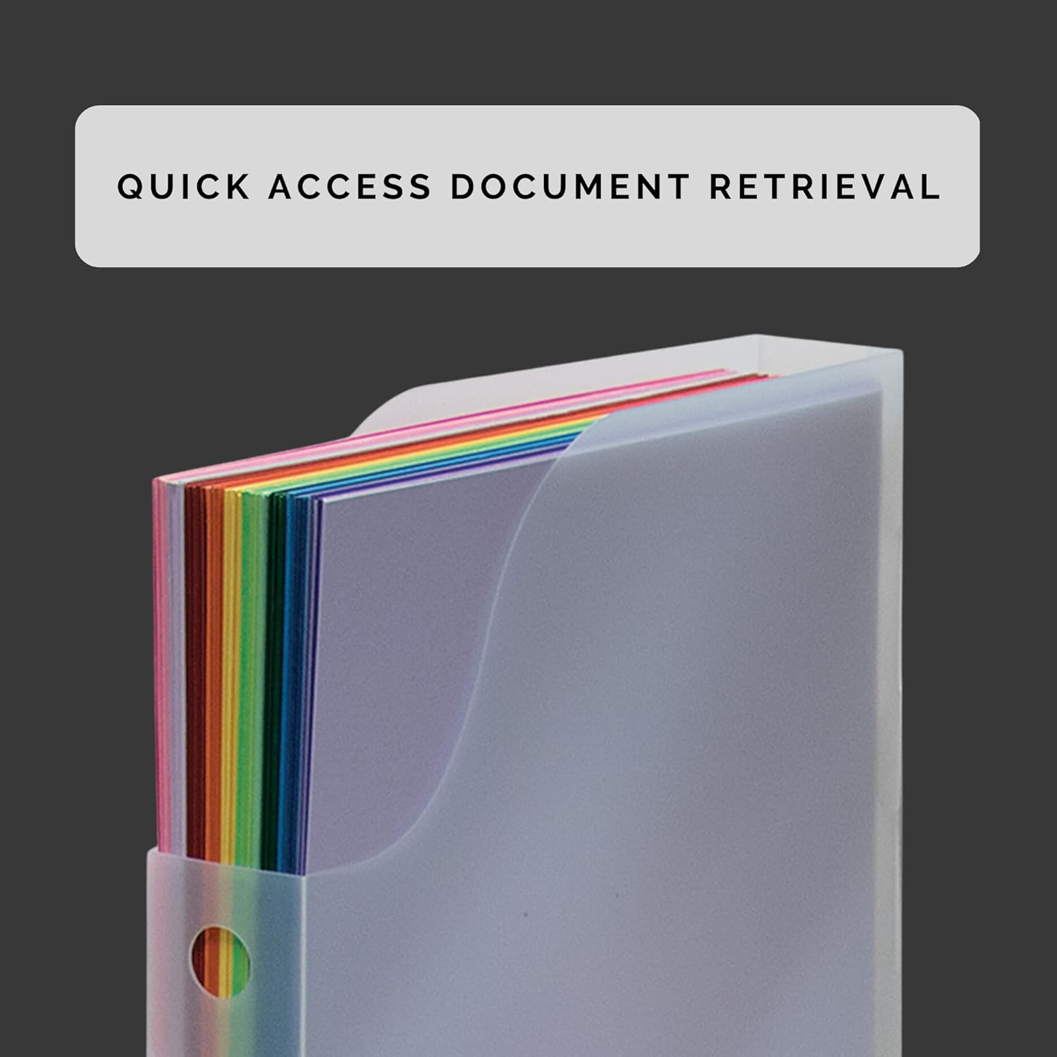 Advantus Vertical Scrapbook Paper Holder, Frosted image number 5