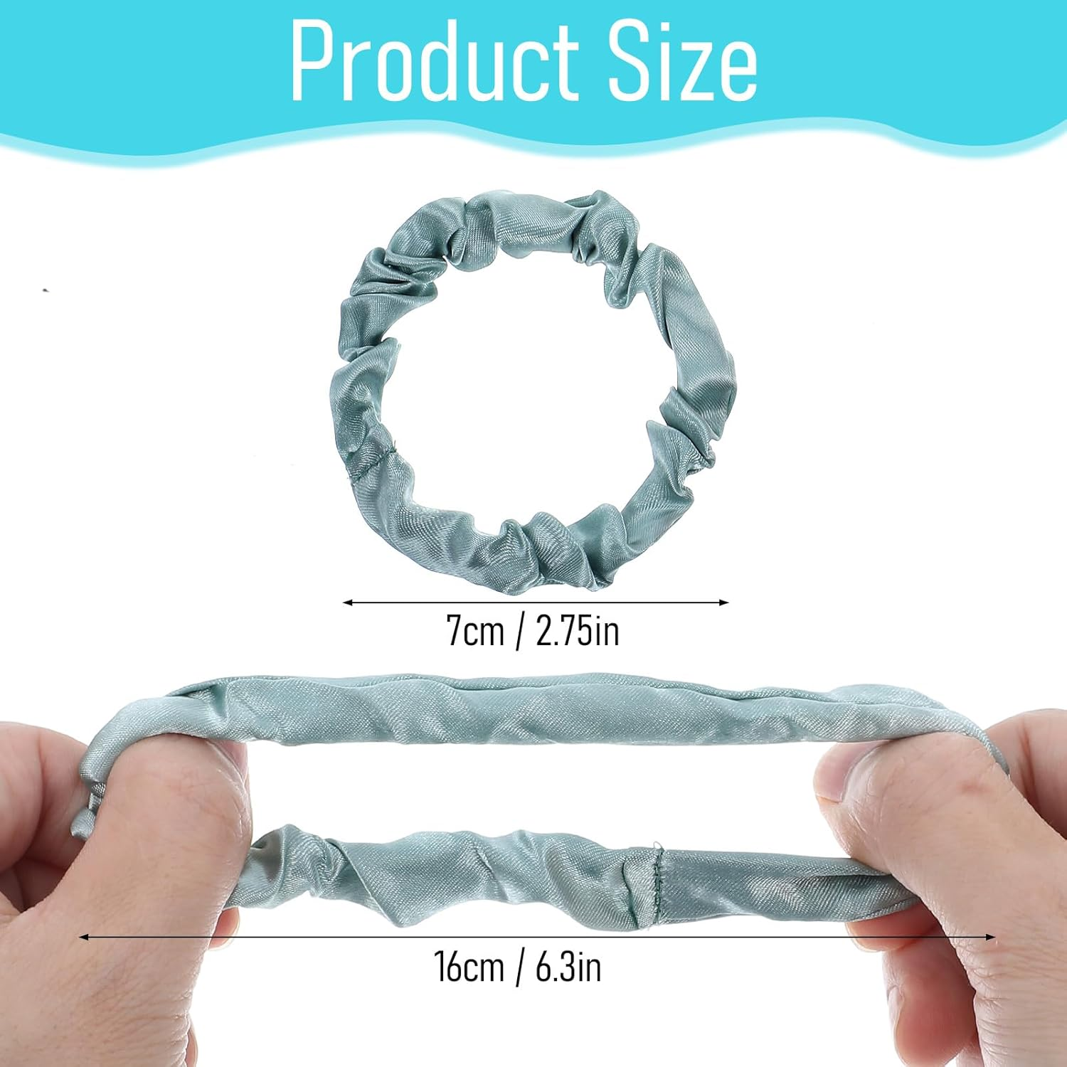 Wanmu Pack of 12 Satin Silk Small Hair Ties, Soft Silk Hair Bands, Elastic Ponytail Holder, Satin Hair Accessories for Women and Girls image number 2