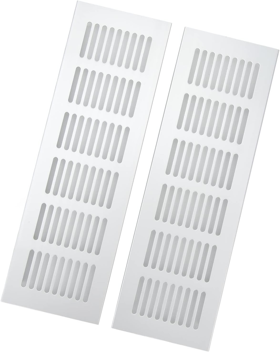 Cabinet Air Vent Grille Silver Rectangle Heat Dissipation Ventilation Grill for Caravan (80 * 250Mm) image number 2
