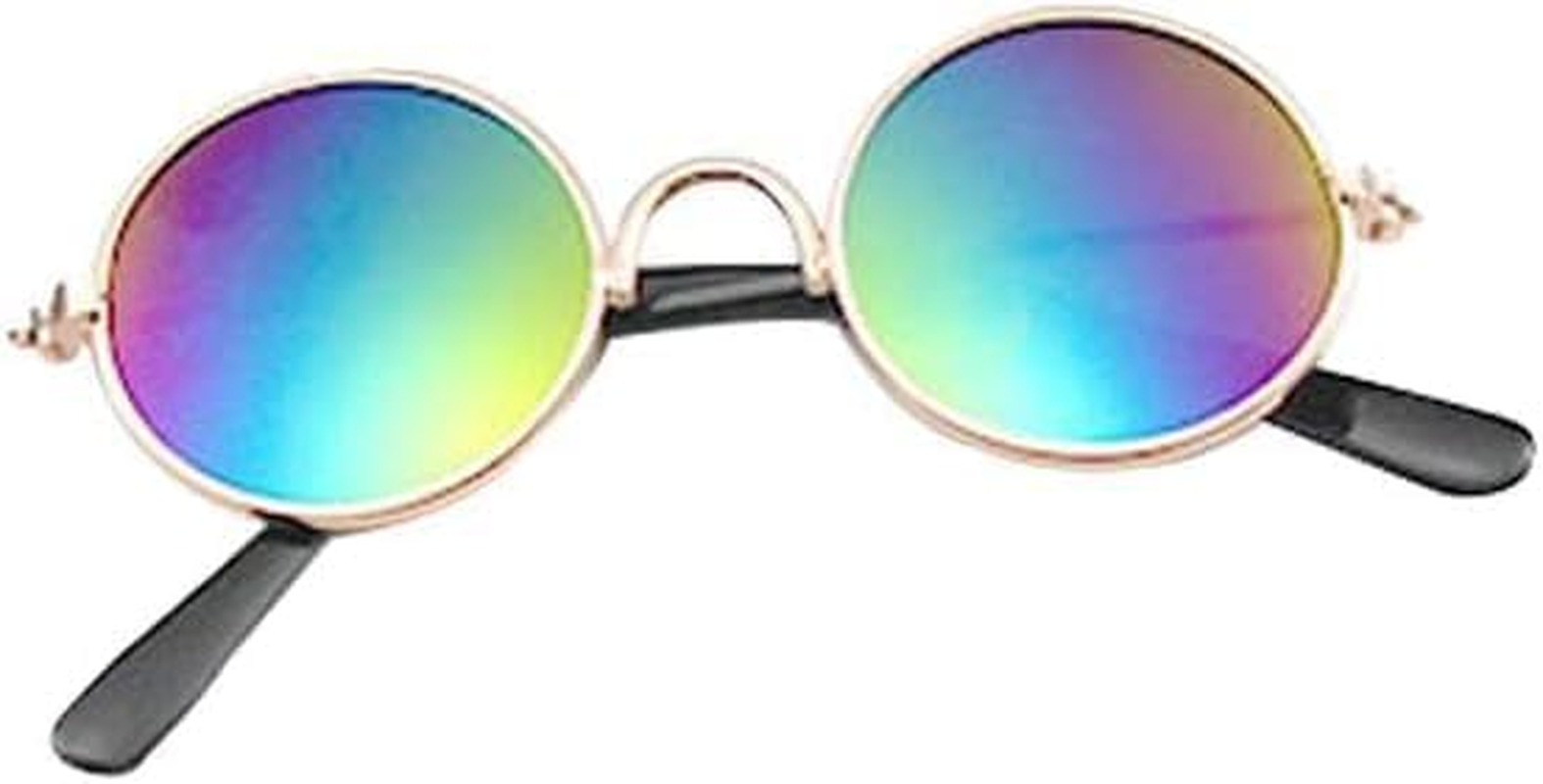 Pet Sunglasses Dog Products Lovely Vintage round Reflection Eye Wear Glasses for Small Props Dog Photos J8K3 Pet Accesso