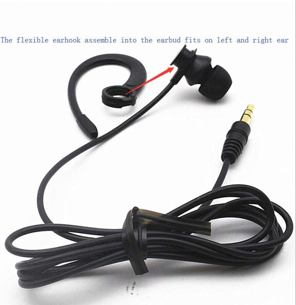 Single Side Earbud Headphones Stereo In-Ear Earphone Removable Hook Earphone for PC Smartphones MP3 MP4 Players image number 3