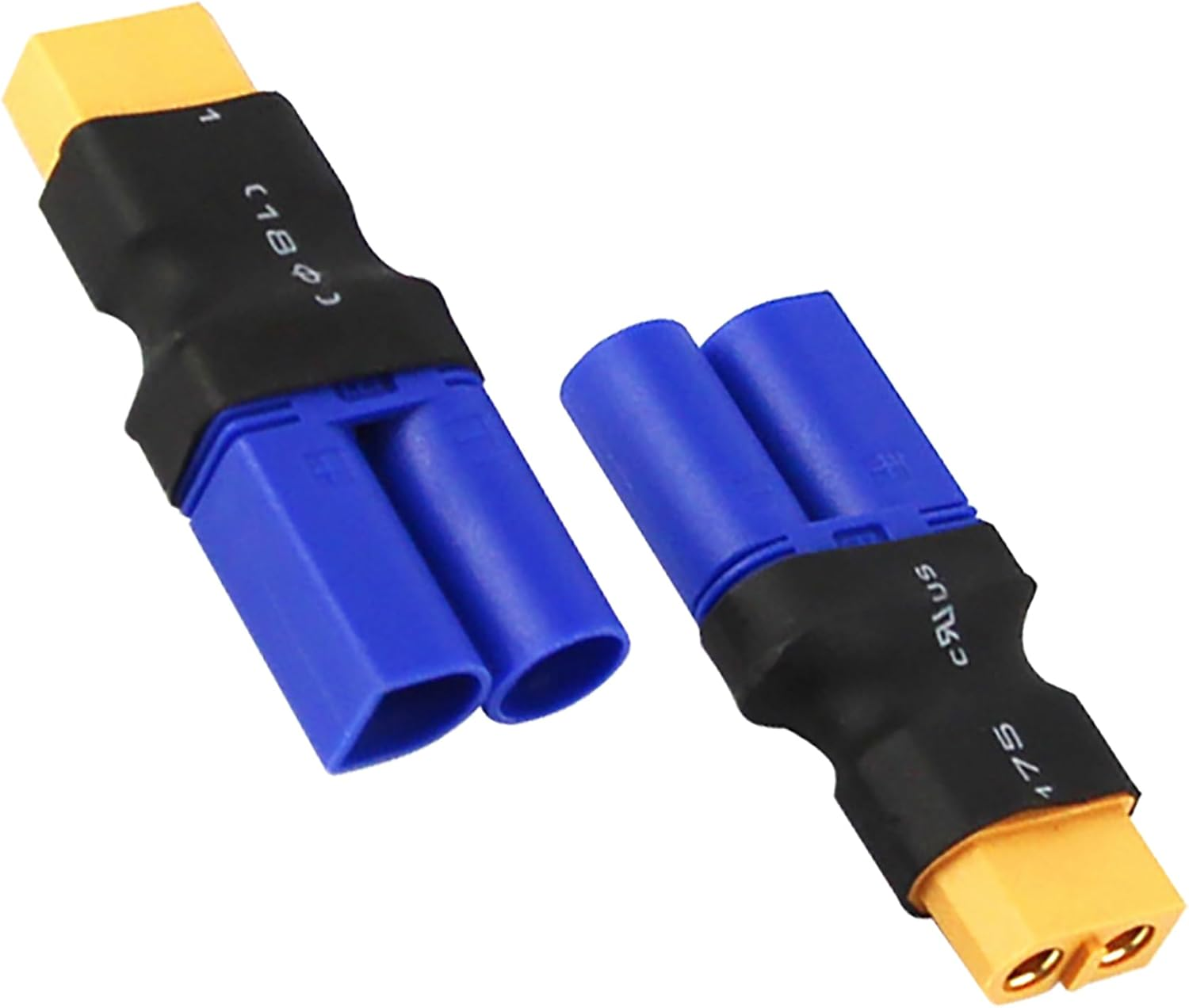 Tunghey 4Pack XT60 to EC5 Male Female Adapter, XT60 to Male Female EC5 Connector Adapter No Wires RC Lipo Battery Connectors image number 6