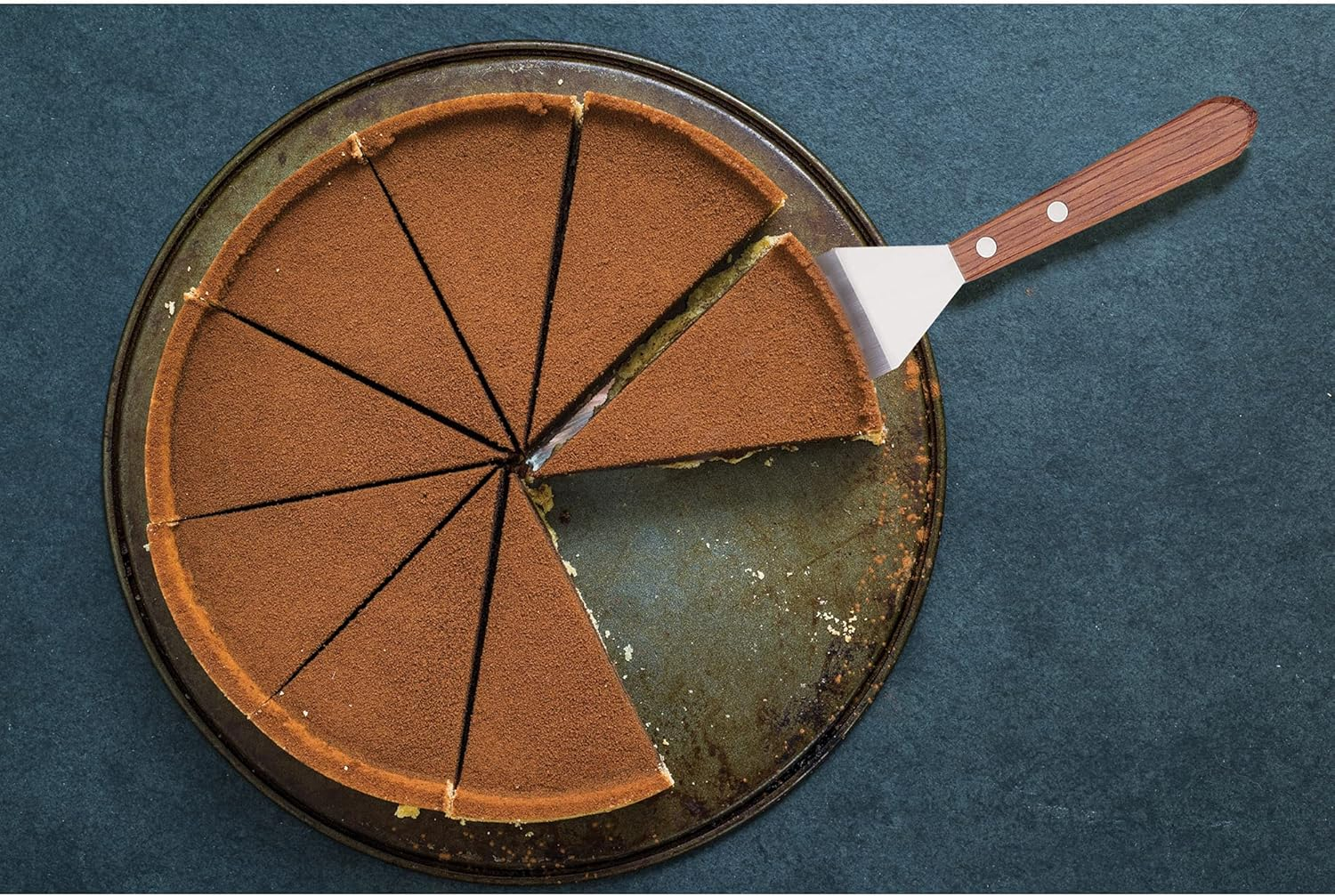 Mrs. Anderson&rsquo;S Baking Mini Flexible Brownie Cookie Spatula, Stainless Steel Blade with Wood Handle - Stainless Steel image number 3