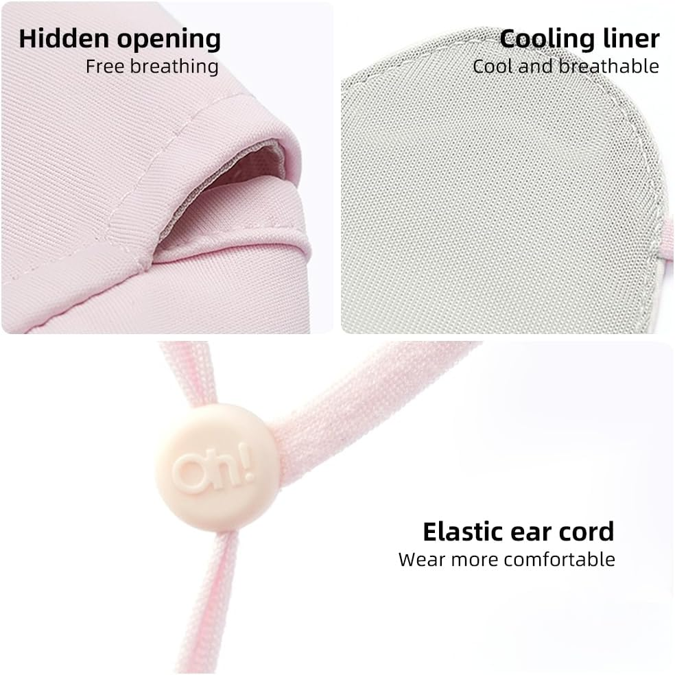 UPF50+ Cooling Upgrade Sun Protection UPF 50+ Face Covers Balaclava Breathable Neck Gaiters for Women and Men image number 4