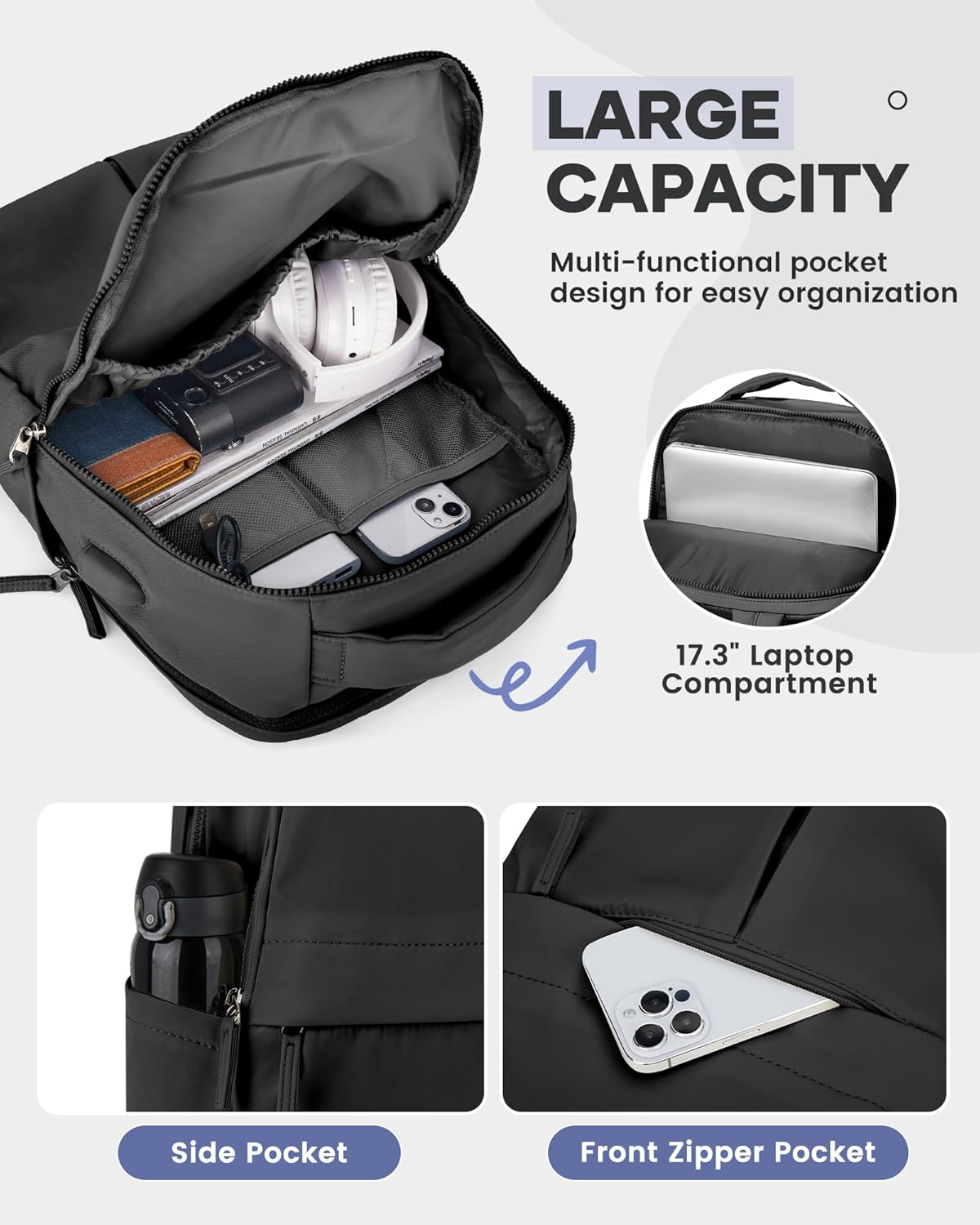 Wepadre Travel Laptop Backpack image number 3