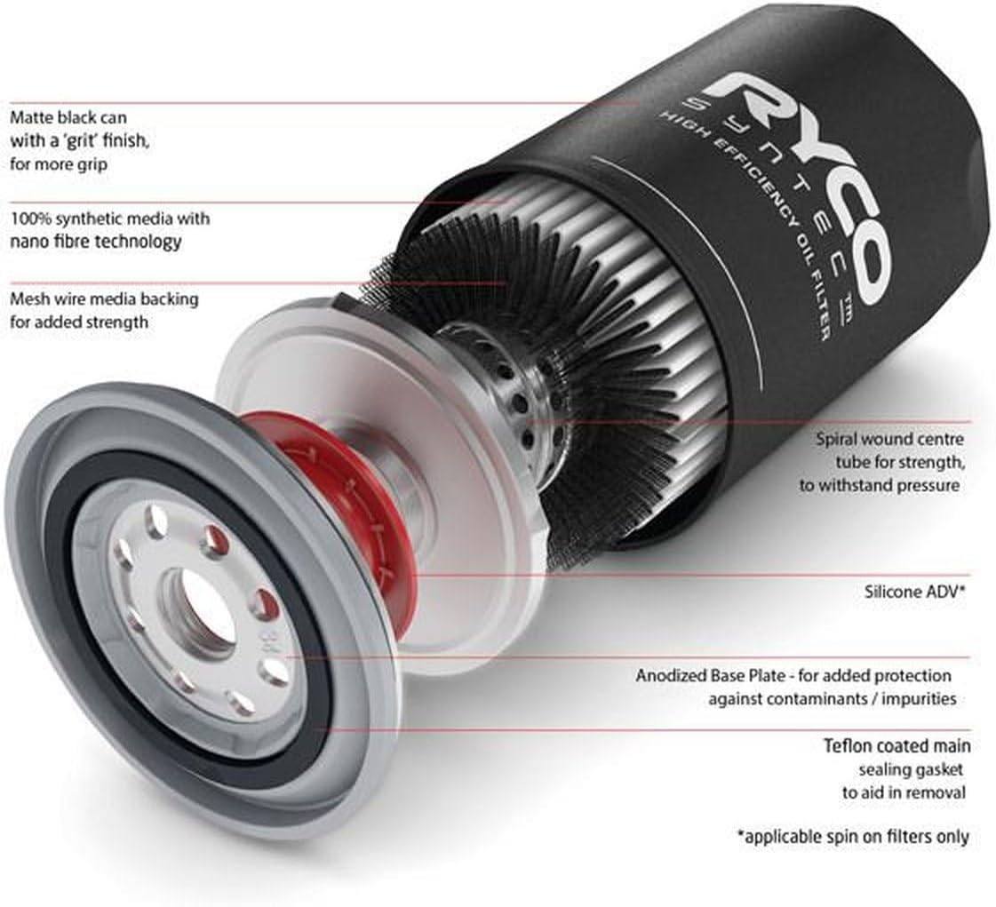 Ryco Syntec Oil Filter image number 2
