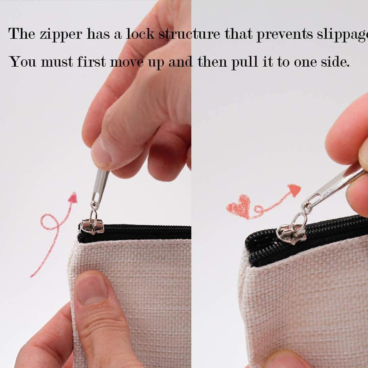 LAKYMIE Initial Small Makeup Bag Cosmetics Organizer Zipper Pouch, for Daily & Travel Use, Gifts for Best Friend, Bride, Bridesmaid, Alphabet B