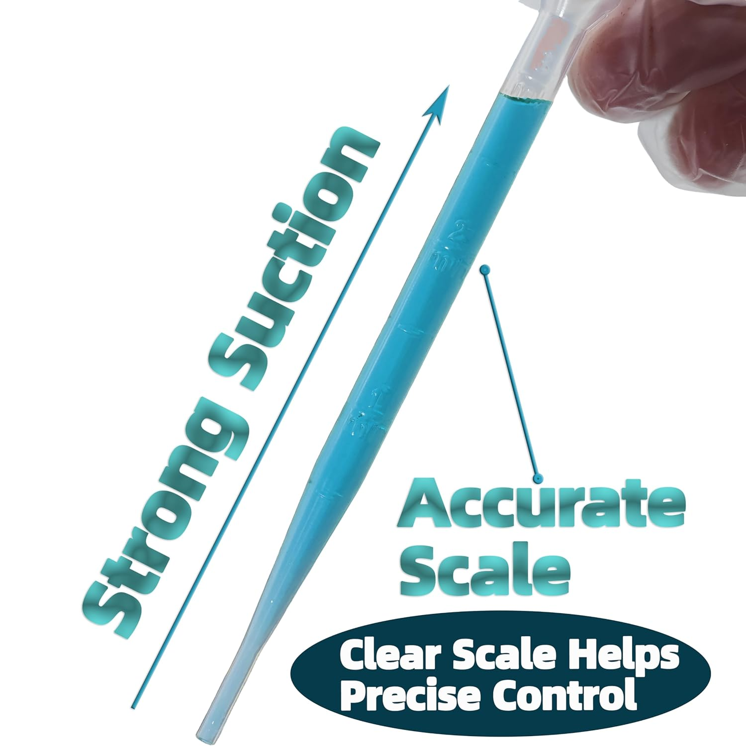 Zkupanx 20 PCS Pipette 3ML - Flexible Eye Dropper for Accurate Liquid Transfer, Excellent Suction - Perfect for Oils, Resin, Crafts, Labs, Kids Activities - Plastic Pipettes, Droppers, Eye Droppers image number 6