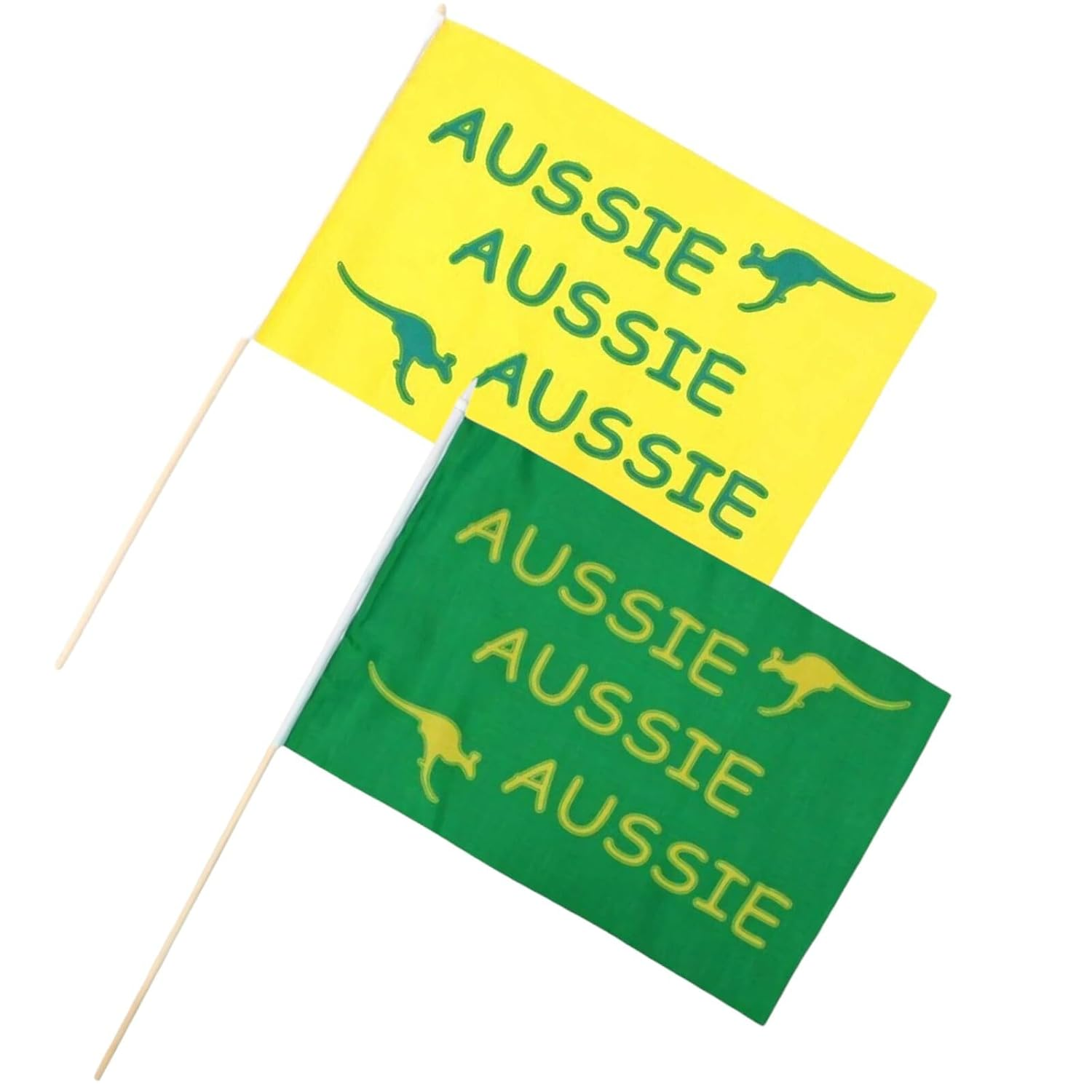 2 Pack Aussie Handheld Flag 44Cm X 29Cm Australian Olympics Home Decor Sport Decor Australia Day image number 4
