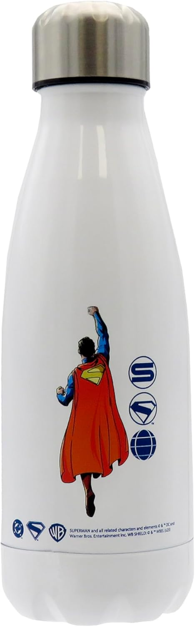 Cyp Brands Superman Steel Water Bottle with Airtight Seal 550Ml White Official Product image number 5