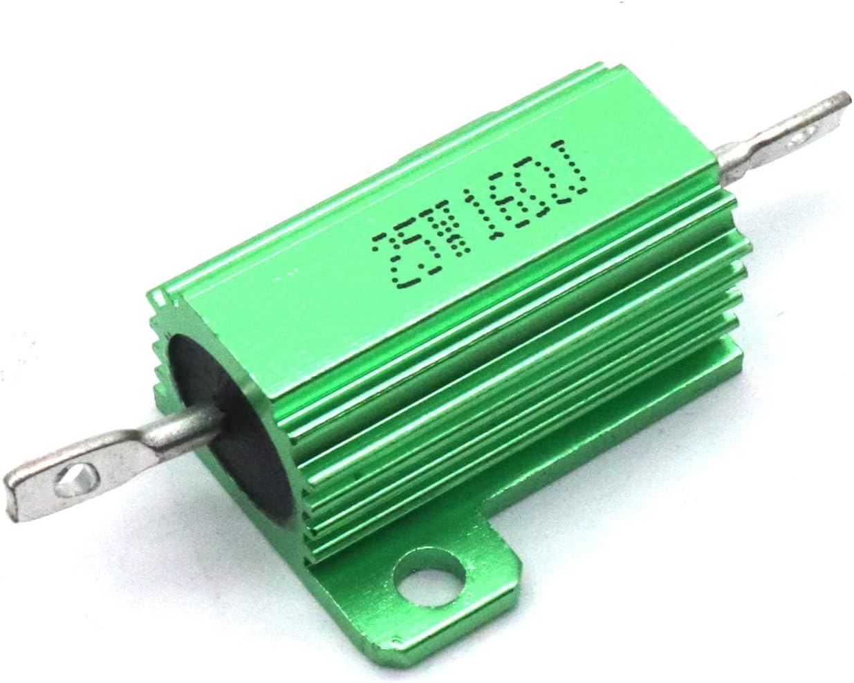 Yootop 5Pcs 25W 16&Omega;J 5% Tolerance Aluminum Shell Chassis Mount Wirewound Resistor for Circuit Control