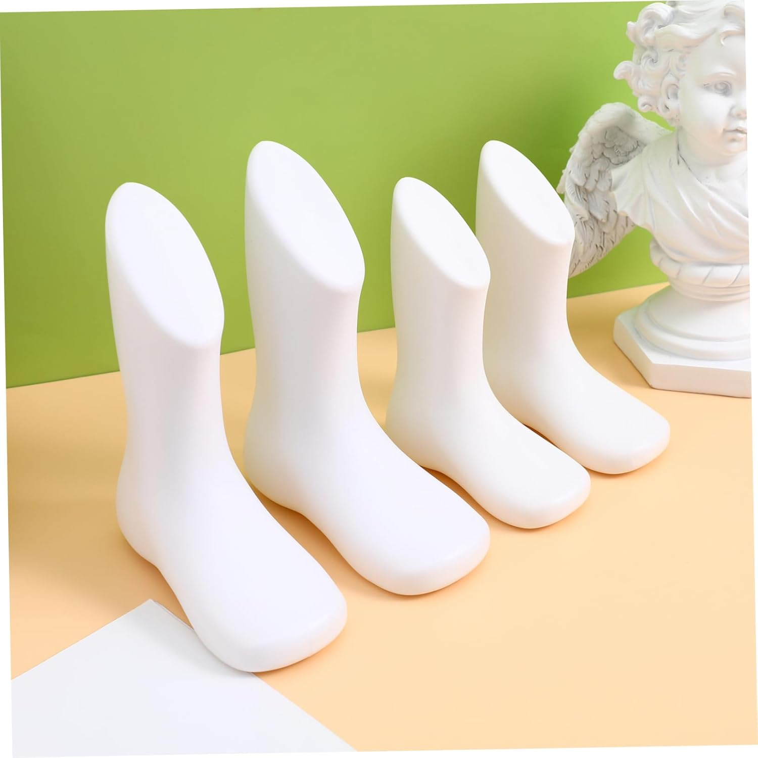 MAGICLULU 4Pcs Foot Model Reusable Foot Display Mannequin for Shoes Socks Lightweight Hollow Design for Shop Supplies Retail Accessories image number 5