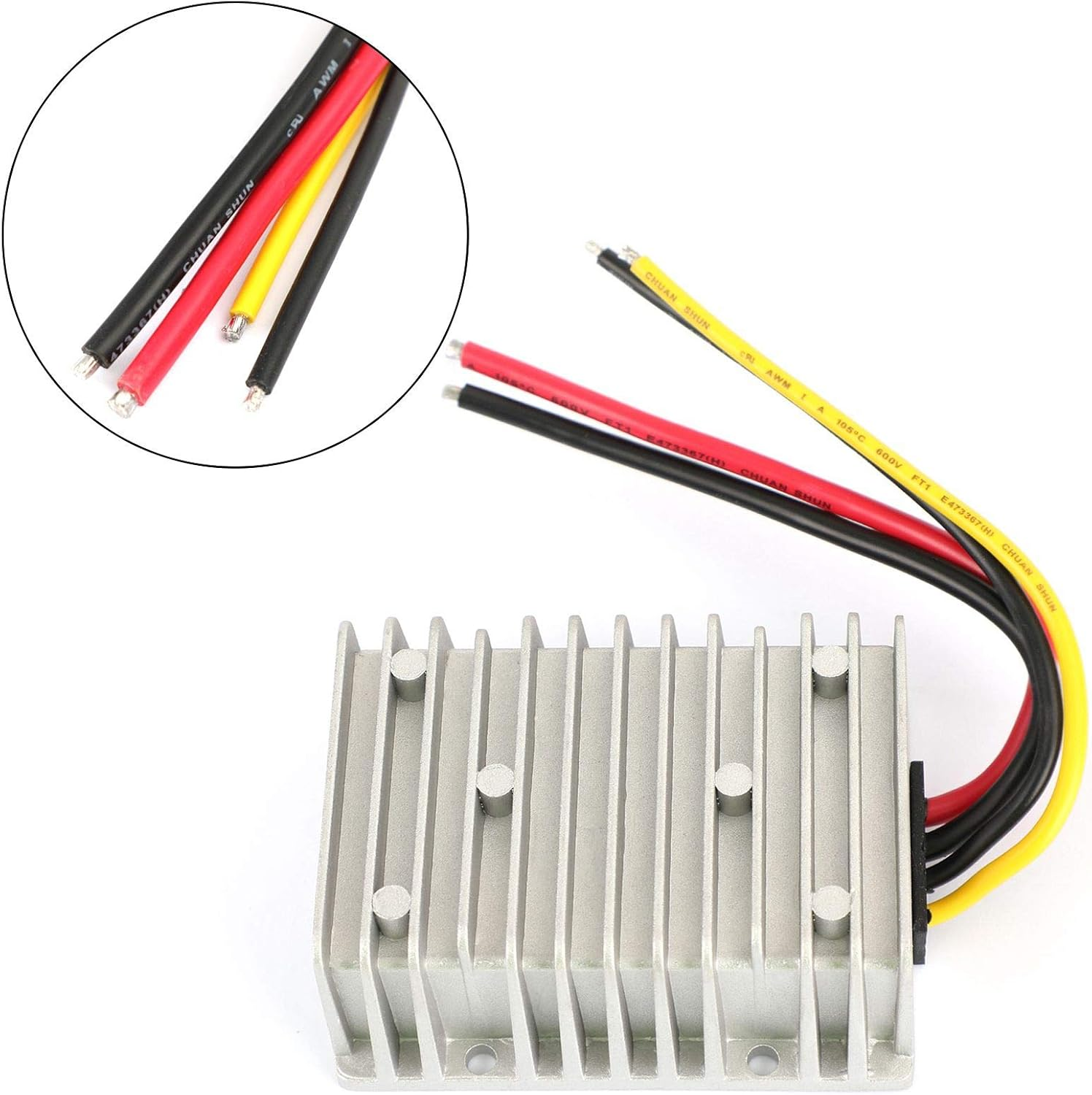 Areyourshop DC-DC 12V Step up to 24V 20A 480W Car Power Supply Converter Regulator Waterproof image number 3