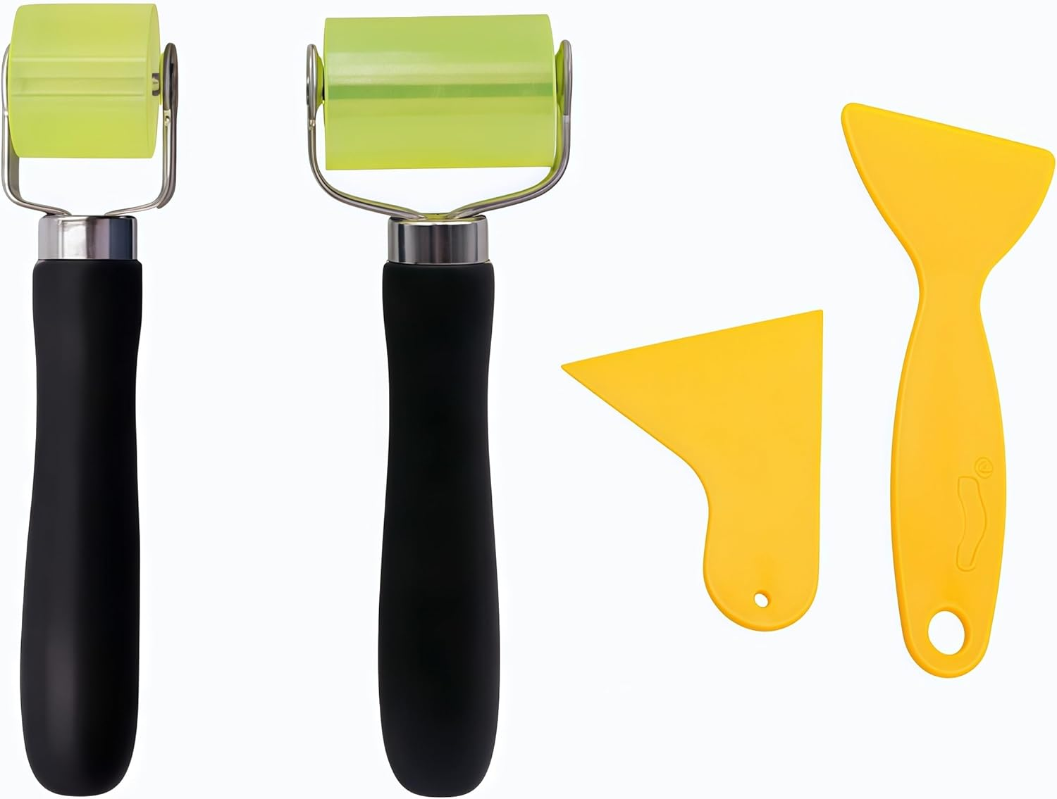 Car Sound Deadening Roller Proof Insulation,With 2 Foil Squeegees,For Auto Vehicle Audio Deadener Application Wheel Roller, Silencer Rubber Accessories image number 2