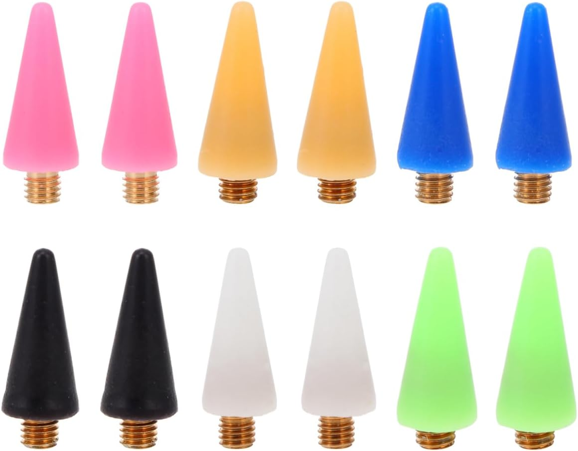 WEKADRIN 12Pcs Nail Art Wax Tip - Craftsmanship Tools Wax Tip Pencil Nail Picker Picker Dotting Tools for Small Bead Crystal Fixing Art Crafts DIY Decoration image number 6