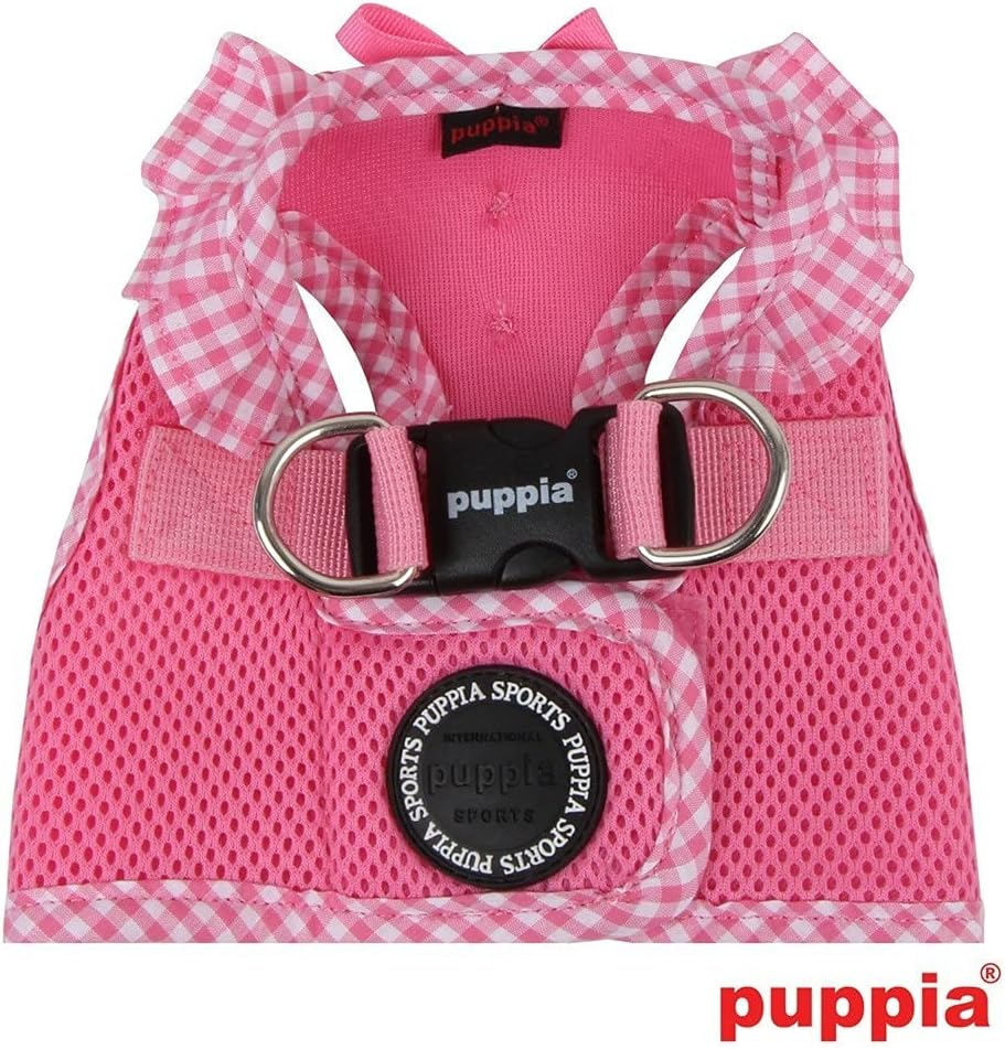 Puppia Gingham Dog Vest, Pink Medium image number 3
