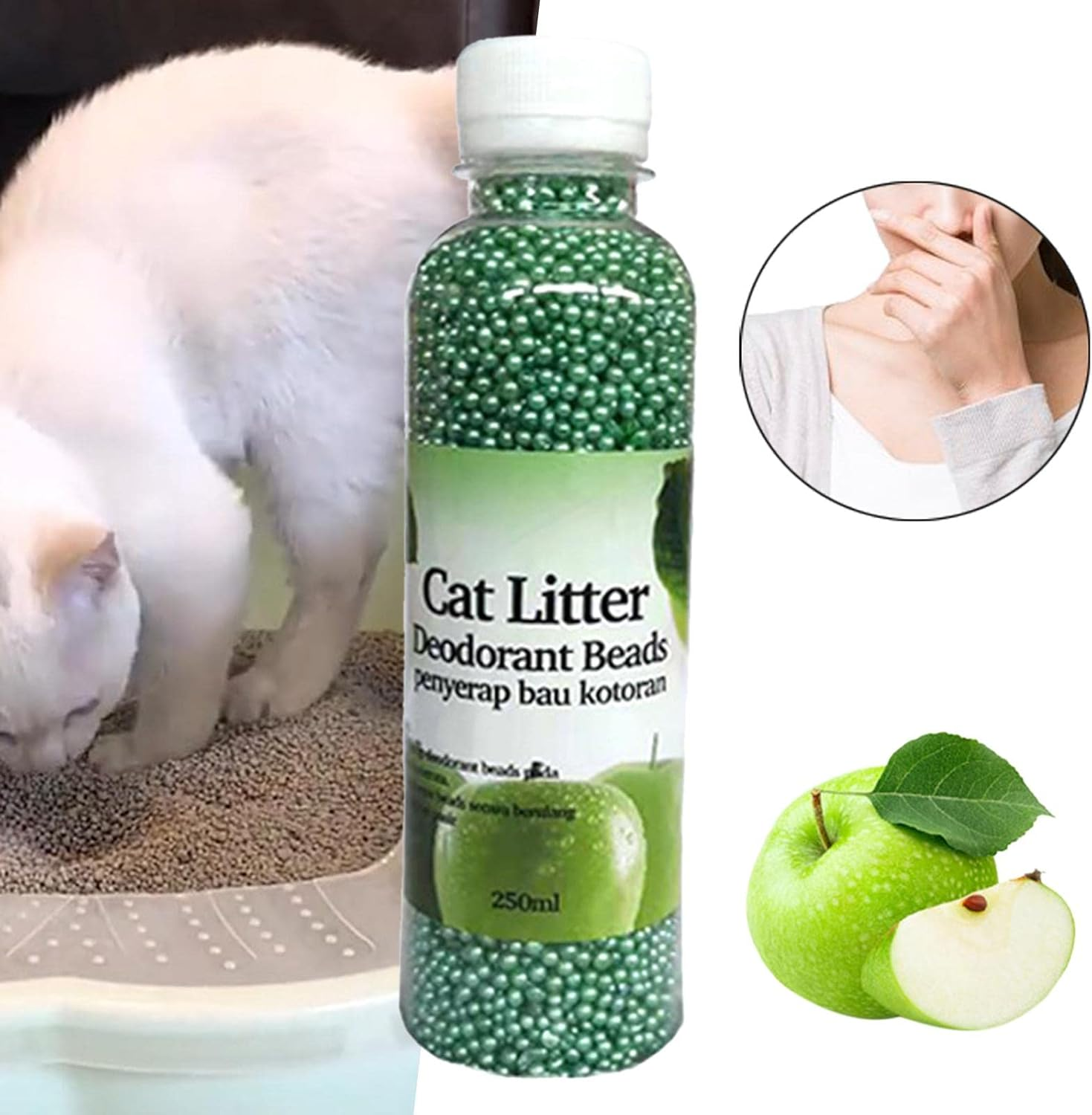 Generic Cat Litter Odor Control Solution for Home and Room, Green - Coffee image number 5