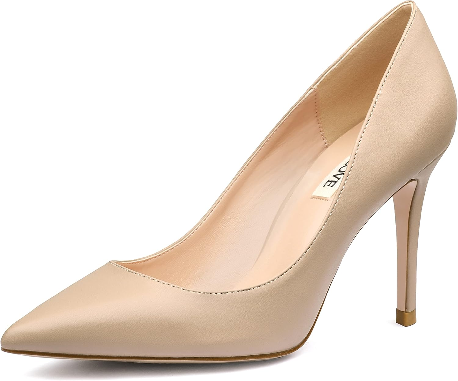 Joy in Love Women'S Pumps Shoes Middle Heels Pointy Toe Dress Pump Stilettos