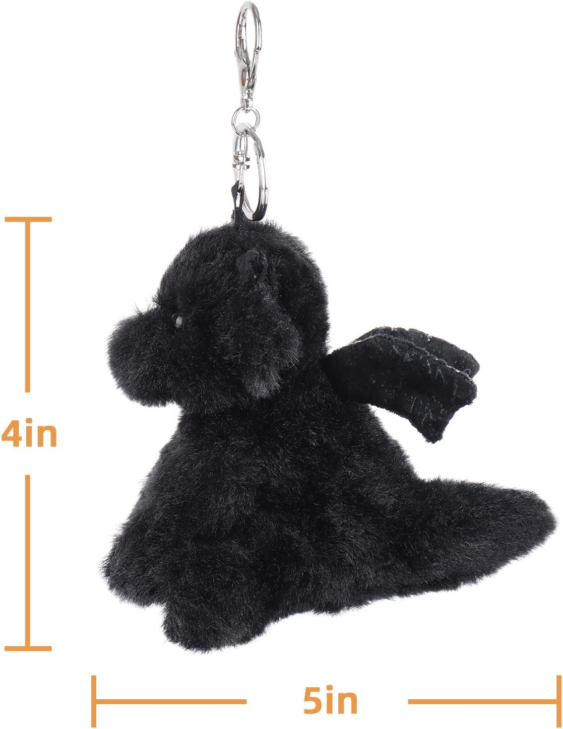 Apricot Lamb Cute Toys Plush Dragon Dinosaur Stuffed Animal Soft Keychain for Kids Bag, Purse, Backpack, Handbag (5 Inches) - Colorful image number 2