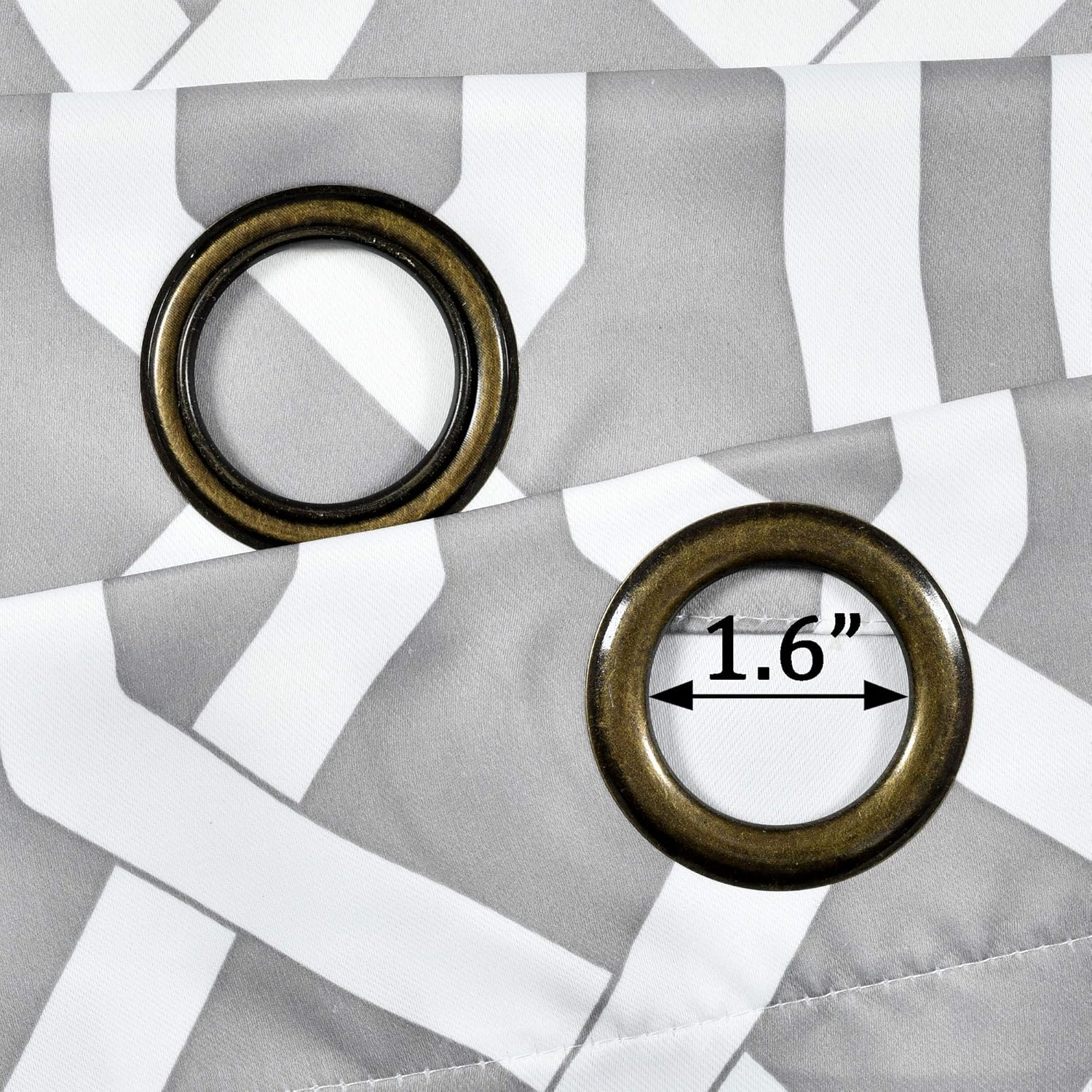 Lush Decor Edward Trellis Room Darkening Window Curtain Panel Pair, 84 Inch X 52 Inch, Gray, Set of 2