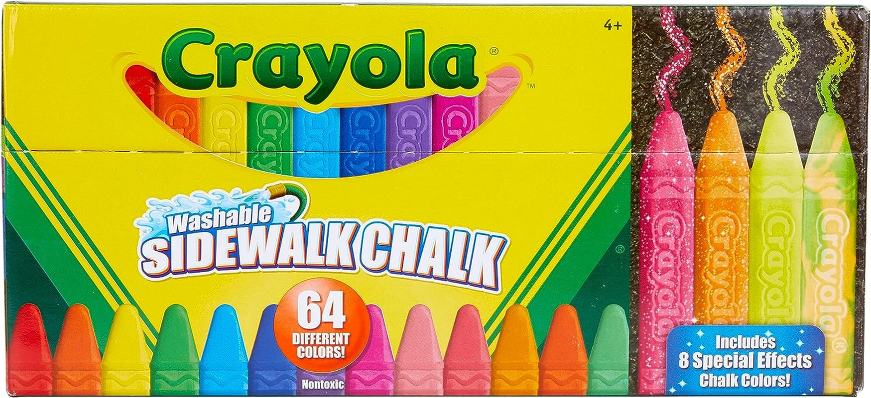 CRAYOLA Washable Sidewalk Chalk, Creative Outdoor Art, Perfect for Outdoor Kids&rsquo; Activities and Games, Multi, 48 Ct (51-2048-E-201) image number 2