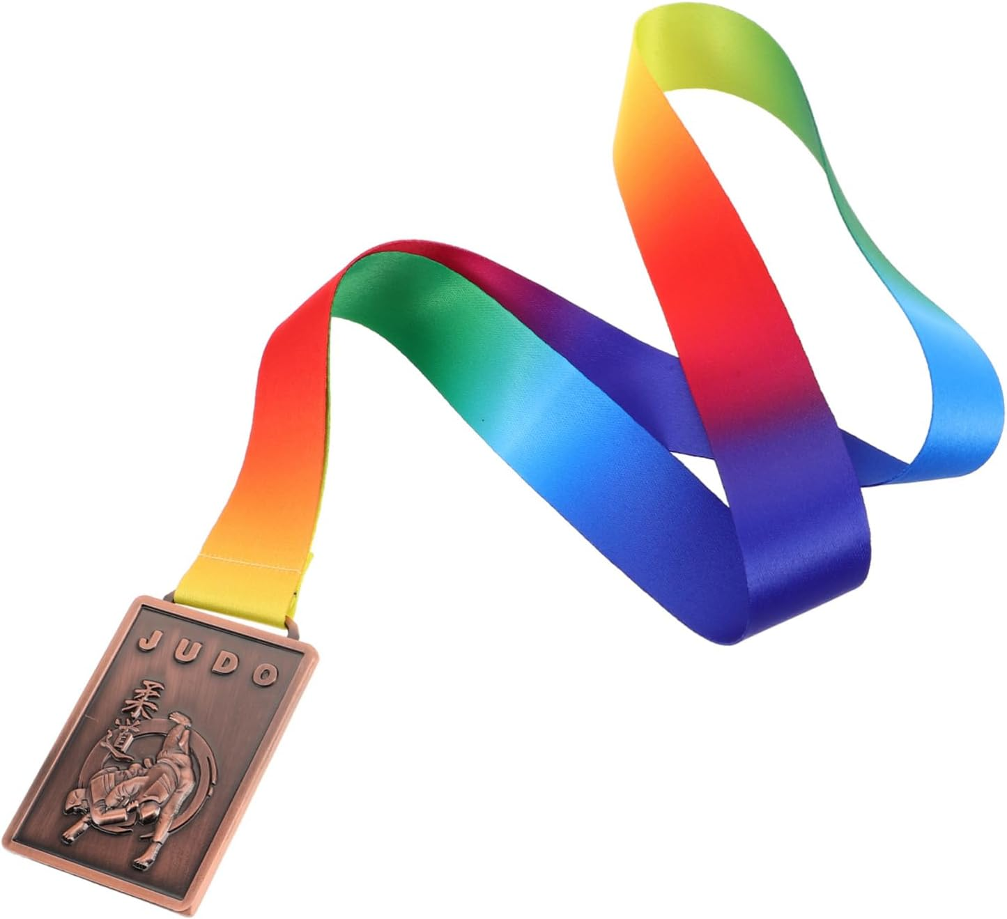 Alasum Gold Judo Medal for Martial Arts Competitions Durable Medal with Neck Ribbon Participation Award for Students and Versatile Recognition for School Events