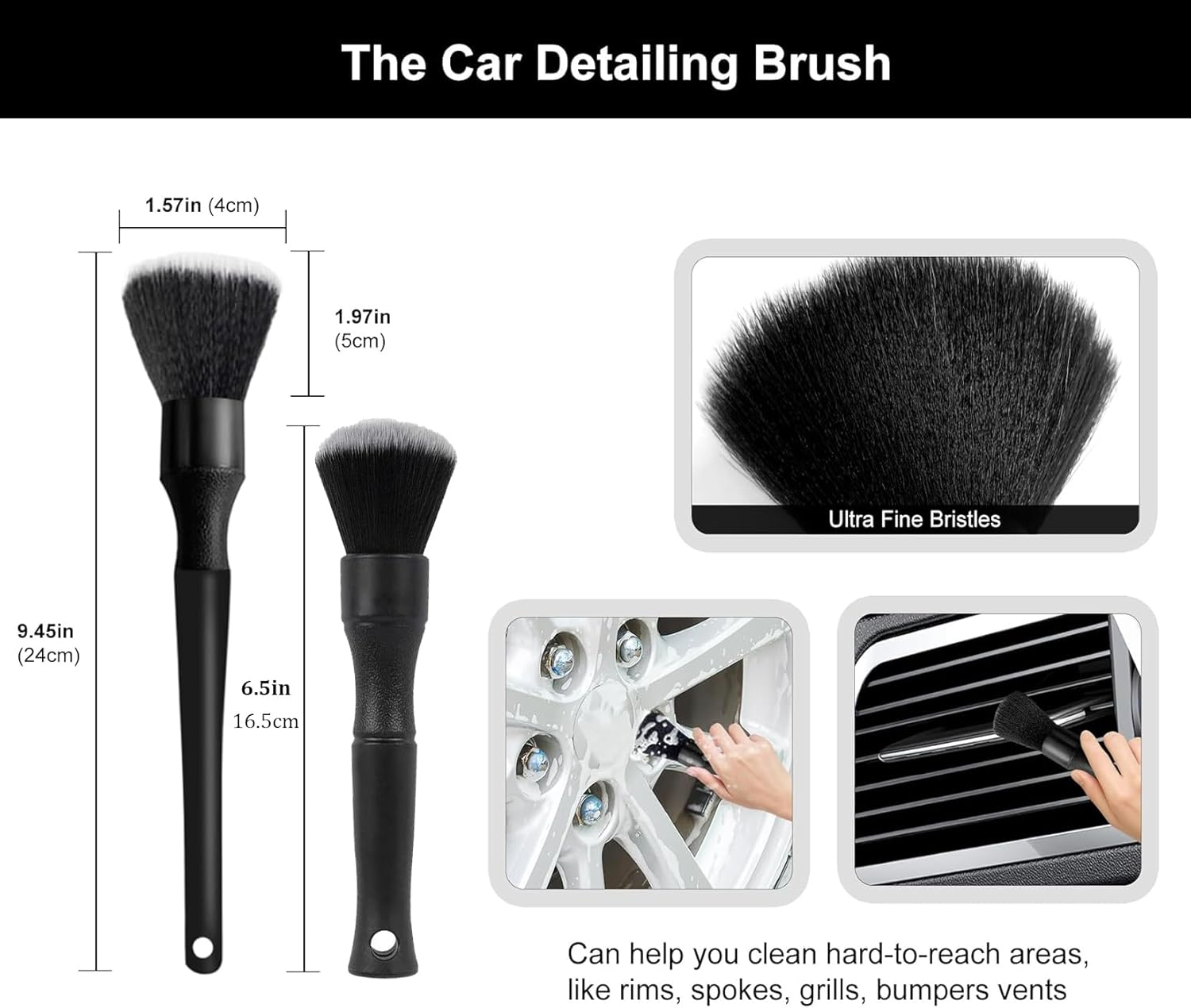 Car Cleaning Kit, Automotive Detailing Tools Set (8 PCS) image number 4