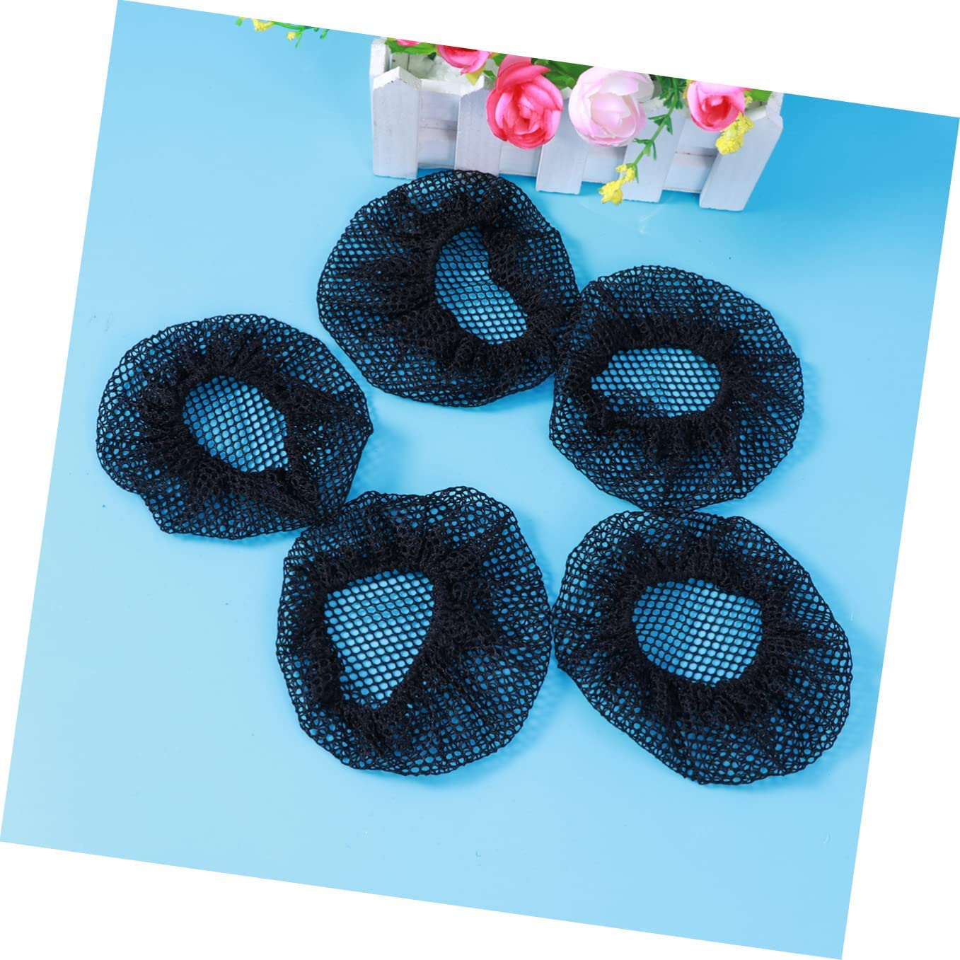 KALLORY 5Pcs Ballet Dance Hair Nets Lightweight Breathable Bun Covers for Women Girls for Dance Skating Gymnastics Weddings Everyday Styling image number 3