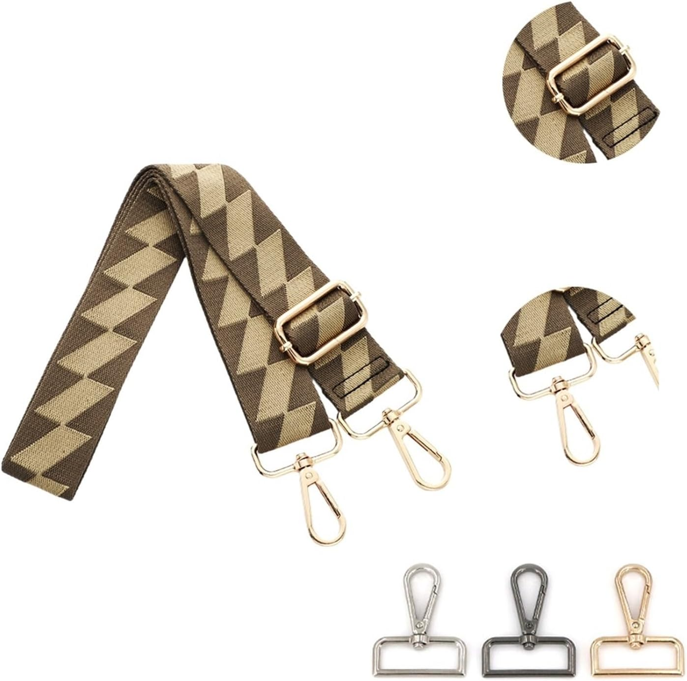 Shoulder Strap Handbag Bag Strap Handbag Strap Adjustable When Carrying Replacement Wallet Handle Shoulder Bag Accessory Crossbody Handbag Replacement Strap (Color : E50, Size : Light Gold Buckle)