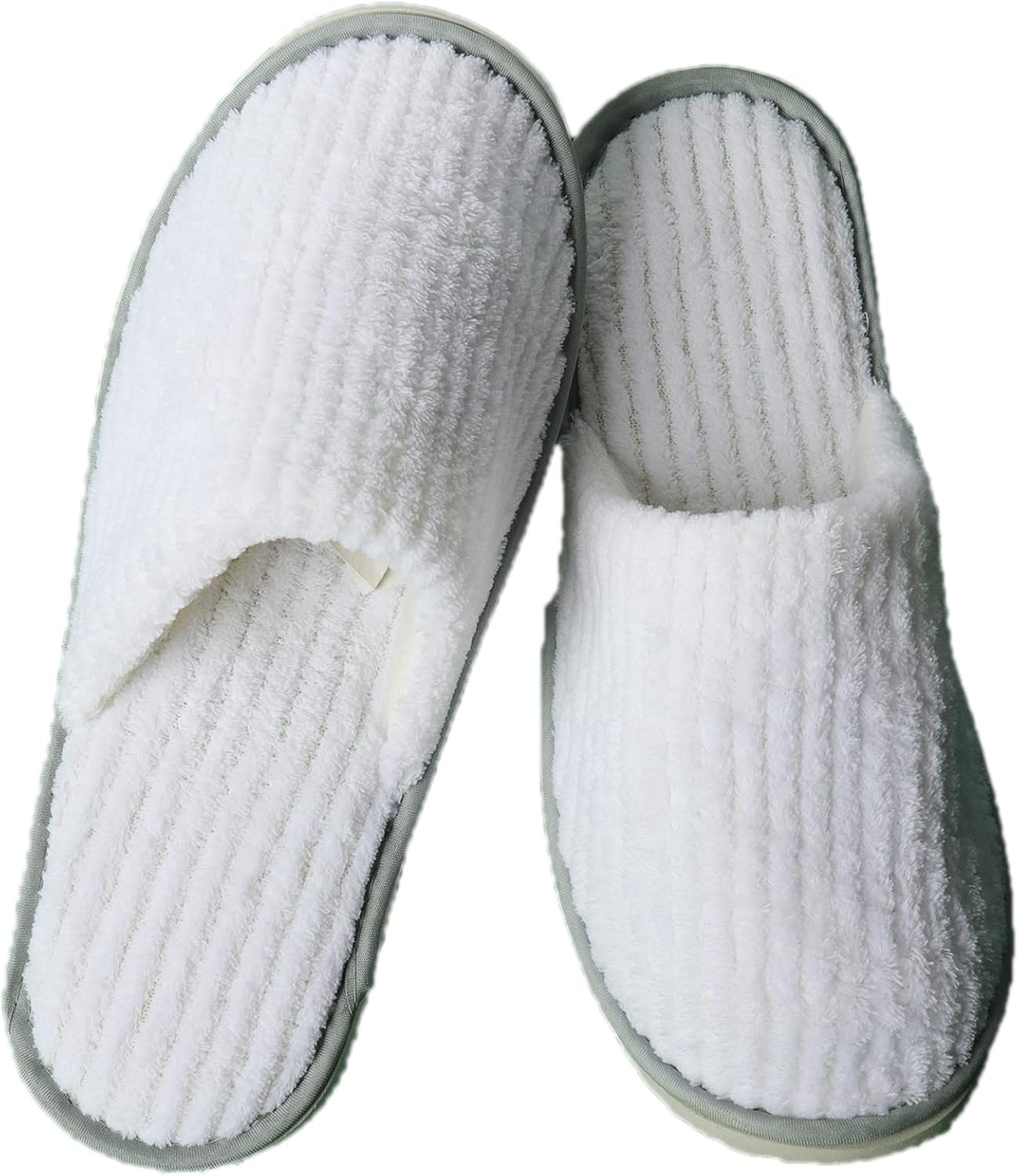 Spa Slippers for Men Women, Non Slip Thick Cotton Velvet Hotel Slippers, Washable House Slippers for Guests Wedding Bridesmaid Travel Party Bathroom image number 4