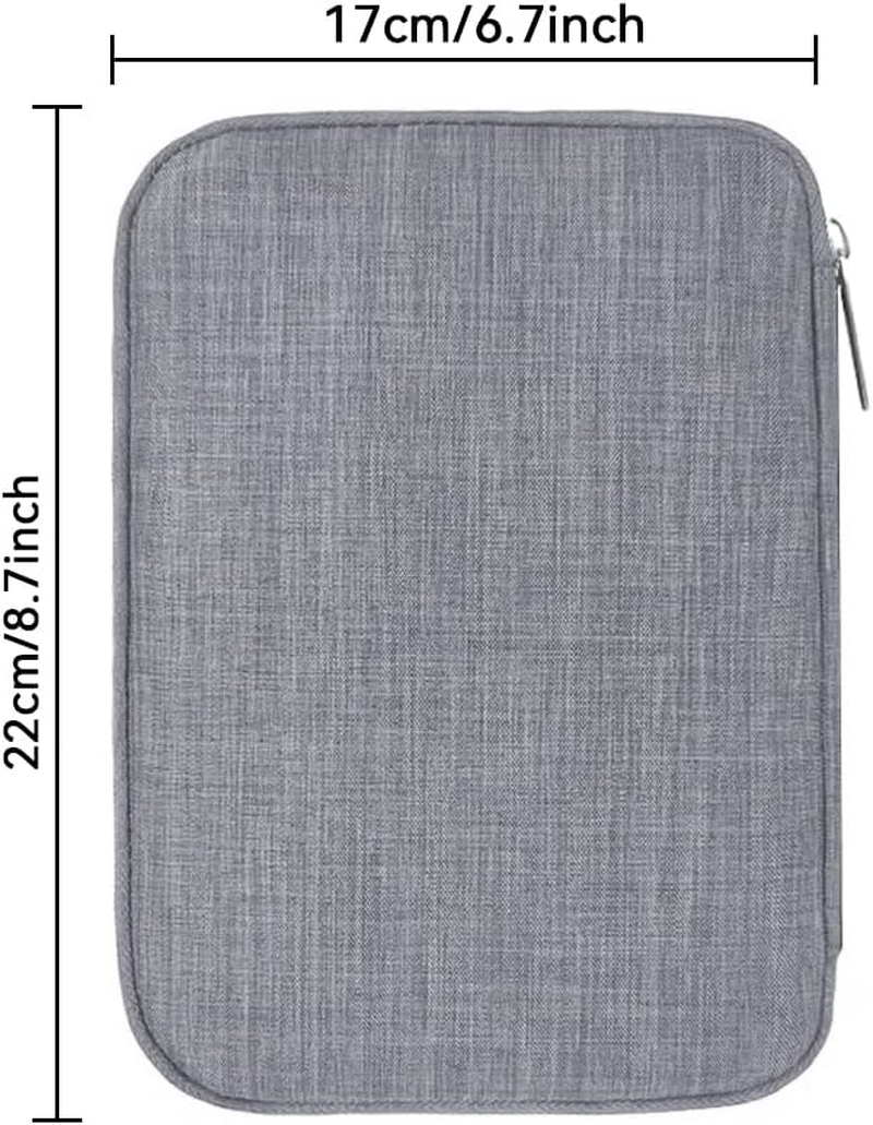 Watch Band Organizer Bag Watch Dial Organizer Data Cable Hard Drive Travel Organizer Bag (Gray) - Black image number 6