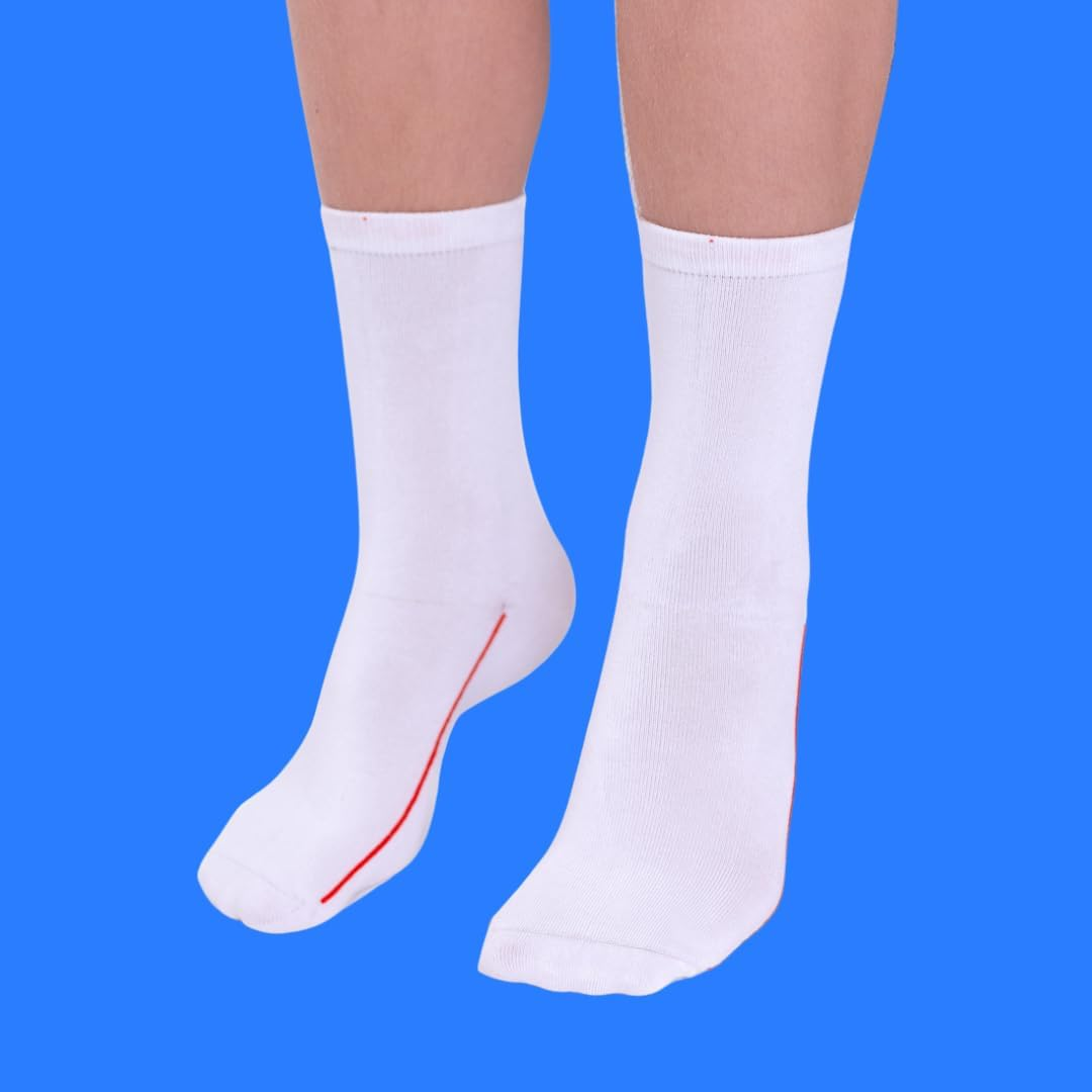 Classic Socks &ndash; Bamboo, Seamless Feel (Pack of 5) for Kids with Guiding Line