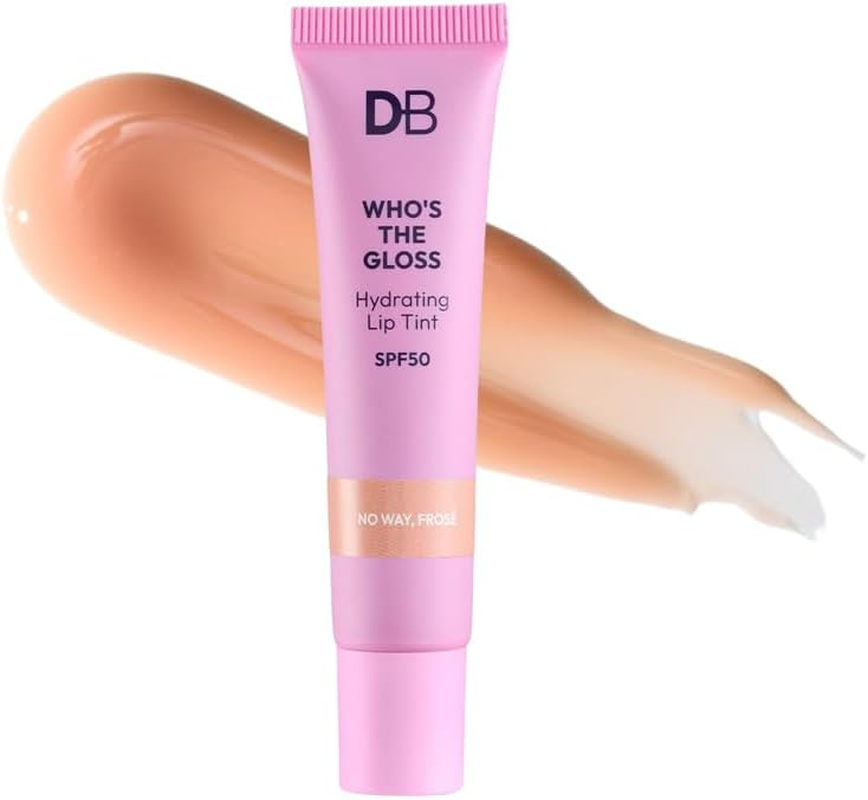 DB Cosmetics Hydrating Lip Tint with SPF50 Sun Protection - Moisturising Aloe Vera and Vitamin E Formula - Colour Lip Gloss for Daily Lip Care and Shine Protection. (Wildberry Smash)