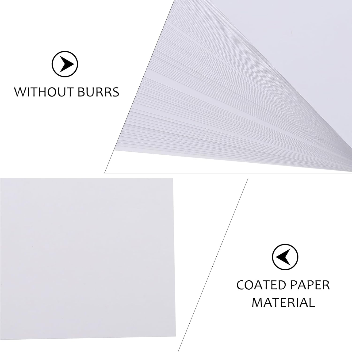 AUTSUPPL 100Sheets High Glossy Photo Paper for Printing Digital Photo Printing Paper Suitable for Business Cards Recipes and Magazines image number 1
