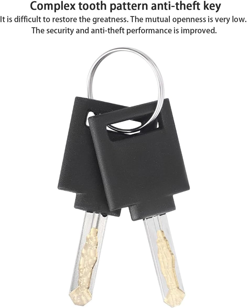 AIMALL Heavy Duty Bicycle U Lock Anti-Theft Zinc Alloy Core with PVC Coating, A3 Steel Body, 6.29X7.59In Security Lock for Bike, E-Bike, Scooter, Gate