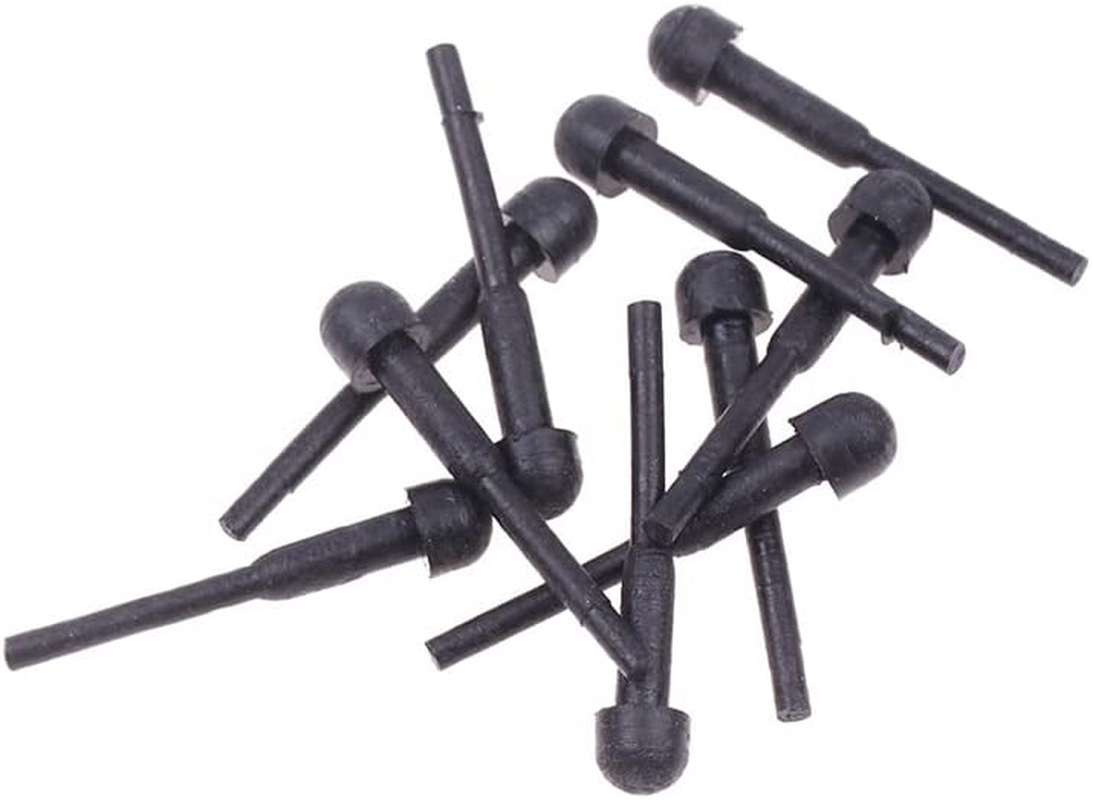 Torsor 10 Pack Hair Scissor Rubber Silencer Replacement Bumper Barber Shears Stopper Hair Cutting Clipping Cutter OD 3MM Black Muffler Stick Buffer Bumpers Silicone Grooming Parts Salon Pet Tool