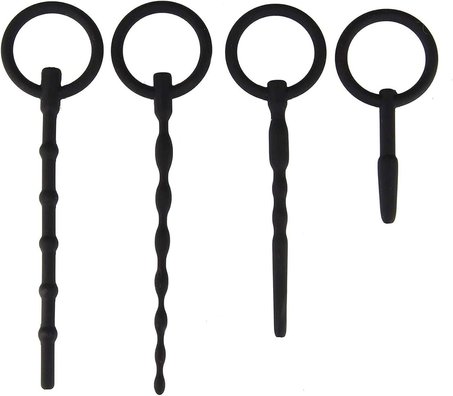 Urethral Sounds Silicone Plug Beads Urethral Catheter Tube Tip Beginners Set Urethral Dilator Insert Masturbation Rod Sex Toy for Men image number 4